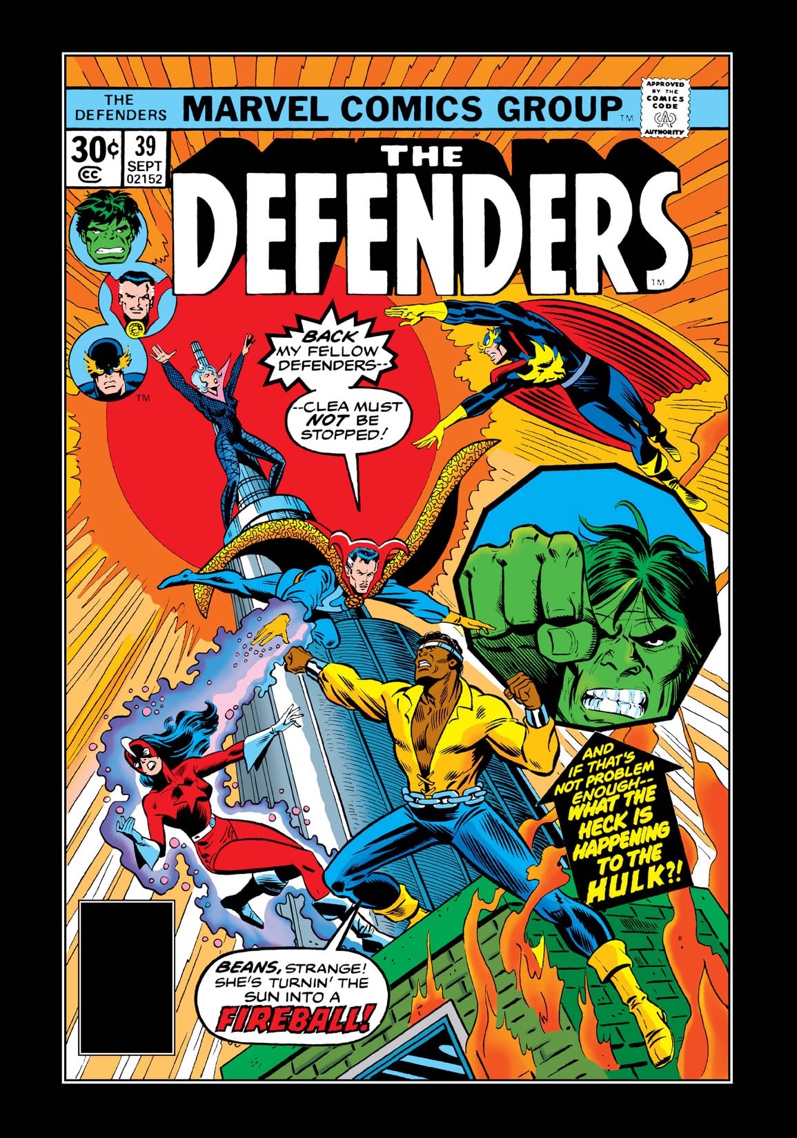 The Defenders (1972) #39 cover