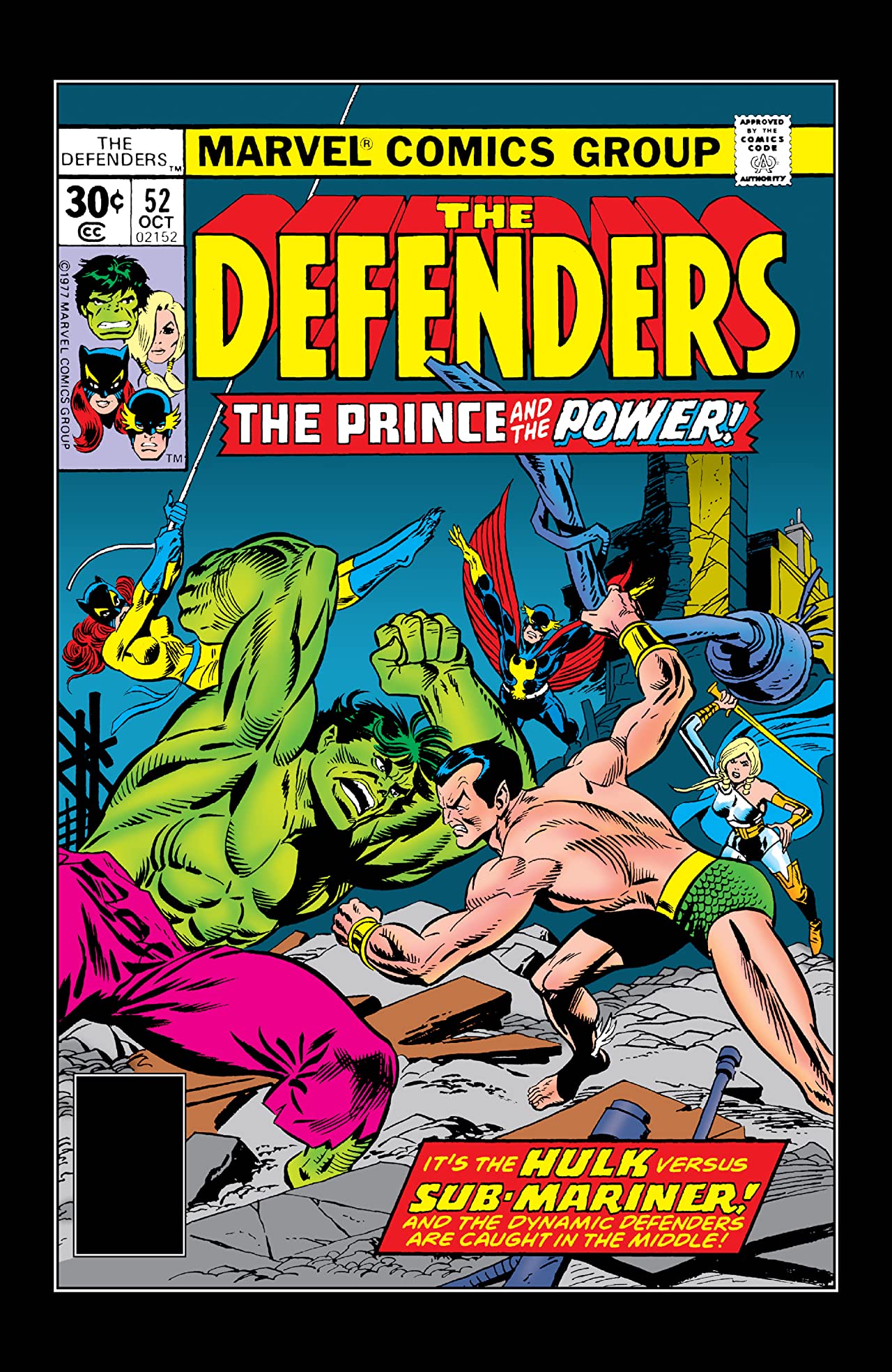 The Defenders (1972) #52 cover