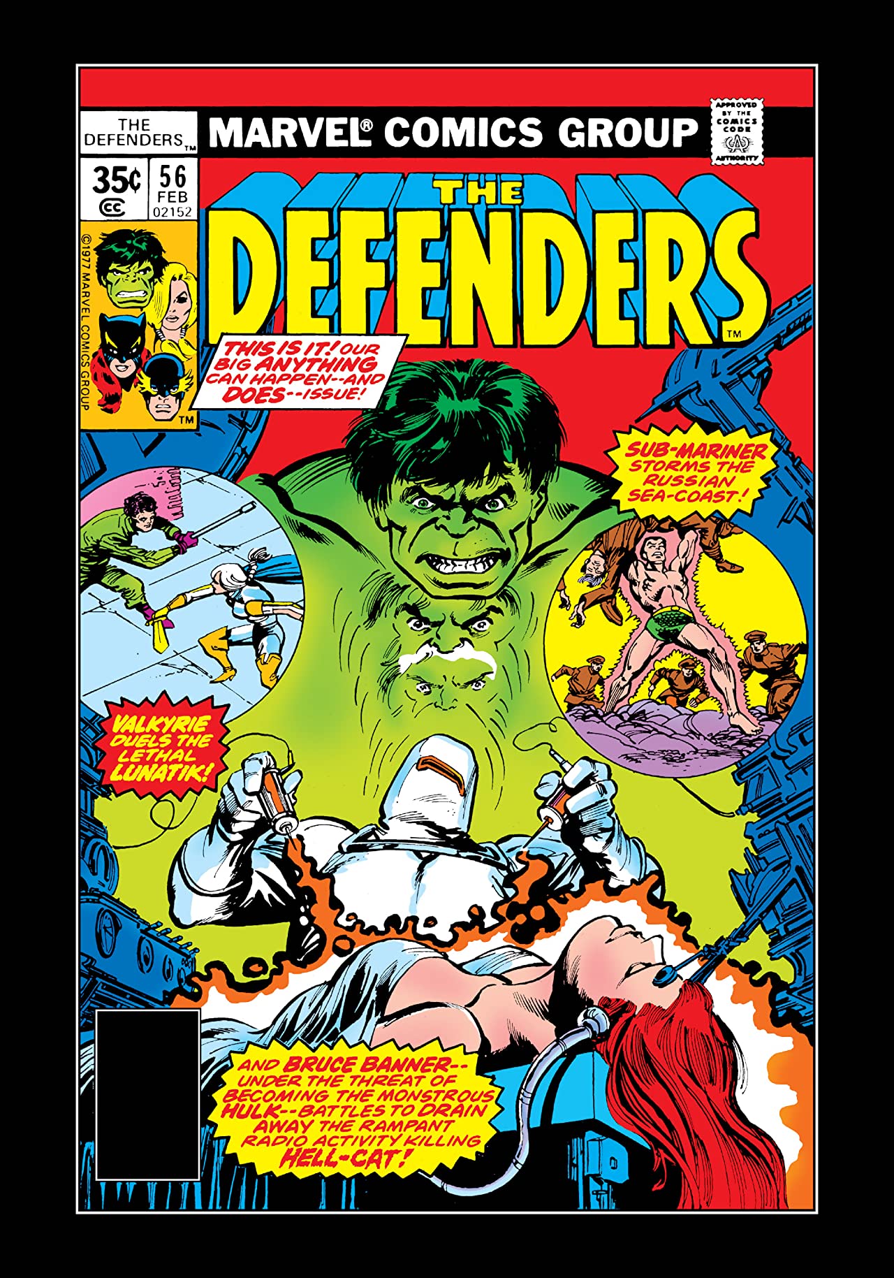 The Defenders (1972) #56 cover