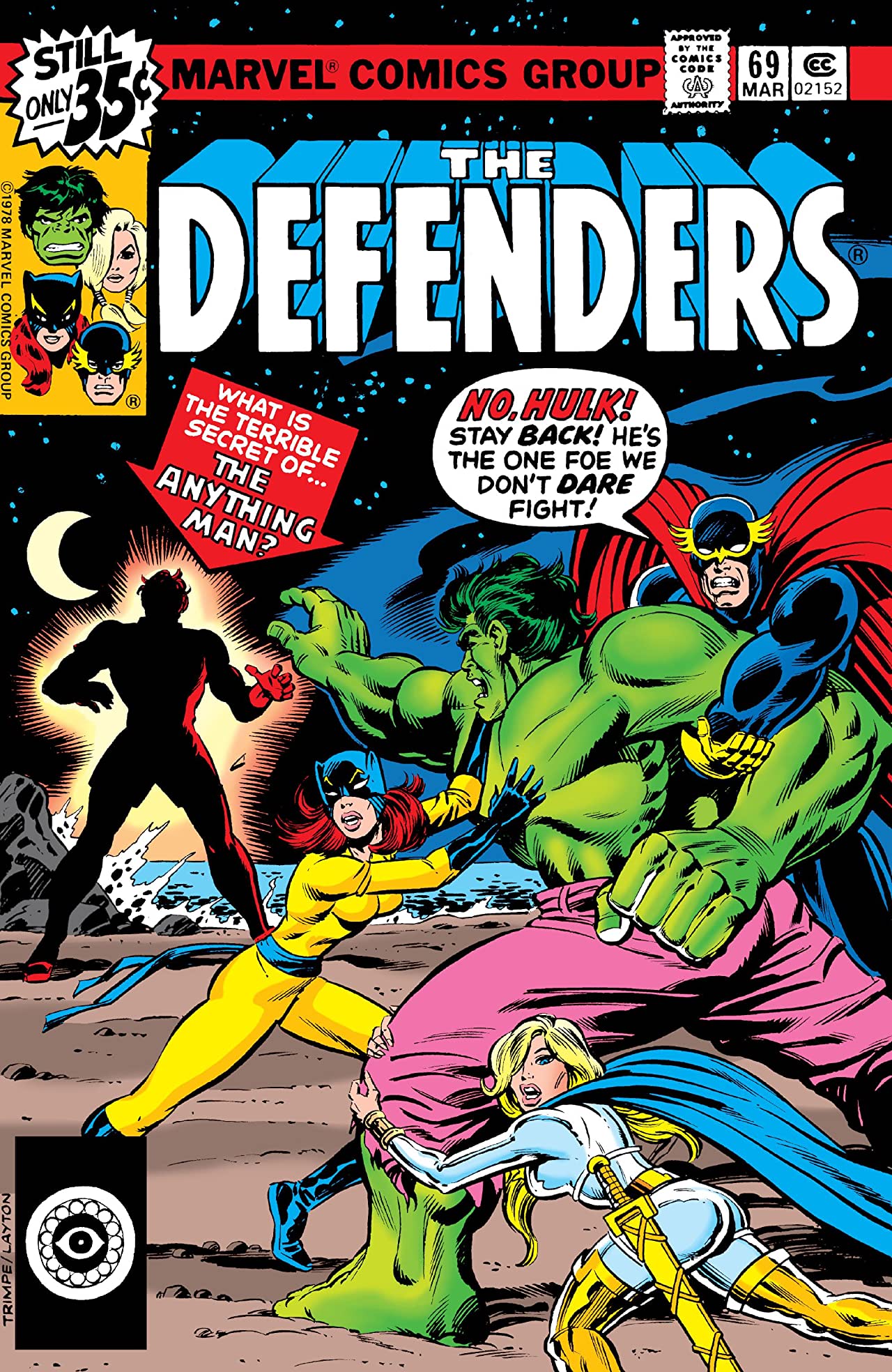 The Defenders (1972) #69 cover