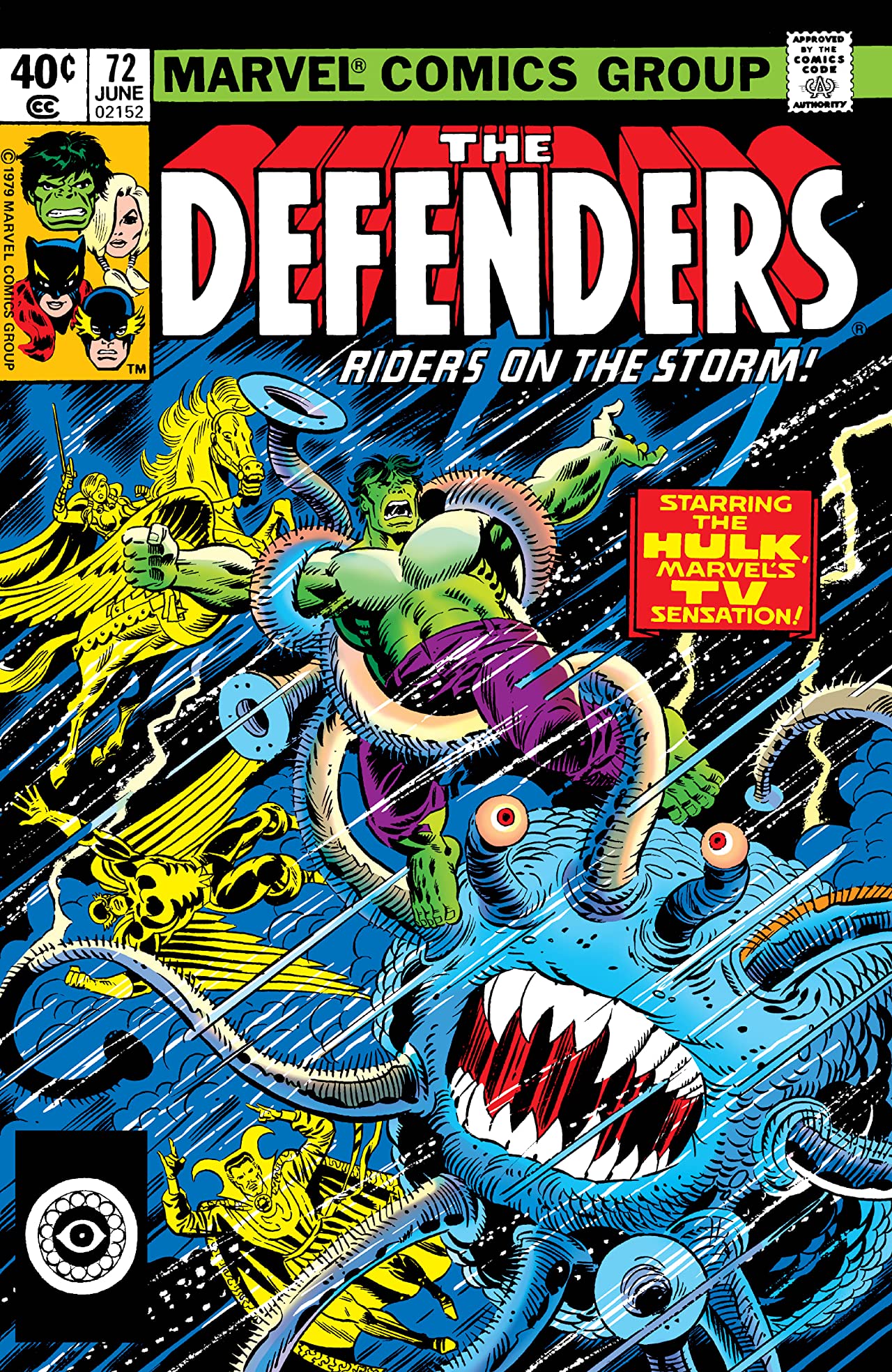 The Defenders (1972) #72 cover