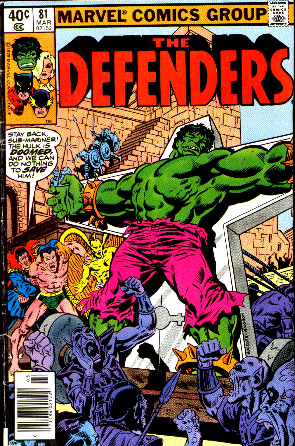 The Defenders (1972) #81 cover