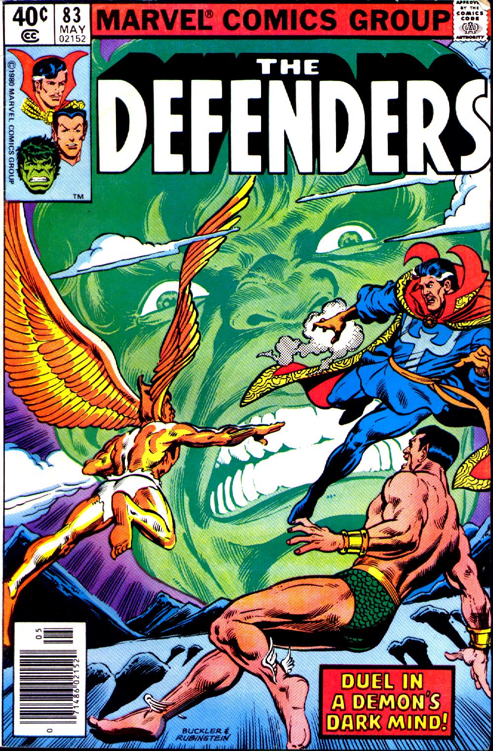 The Defenders (1972) #83 cover