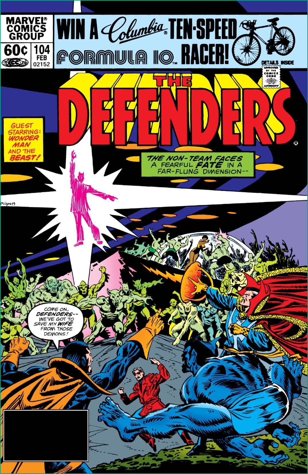 Cover of The Defenders #104