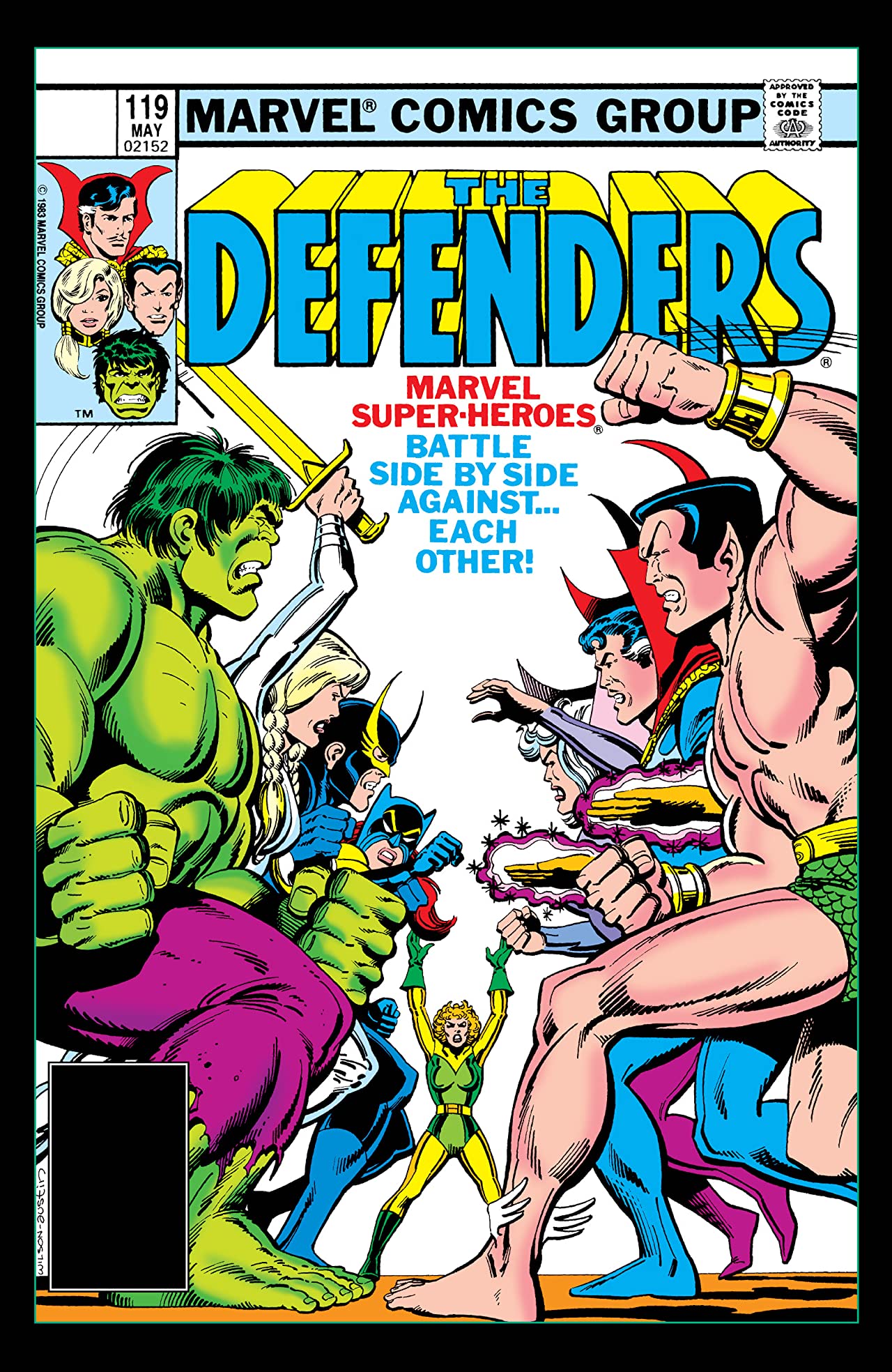 The Defenders (1972) #119 cover