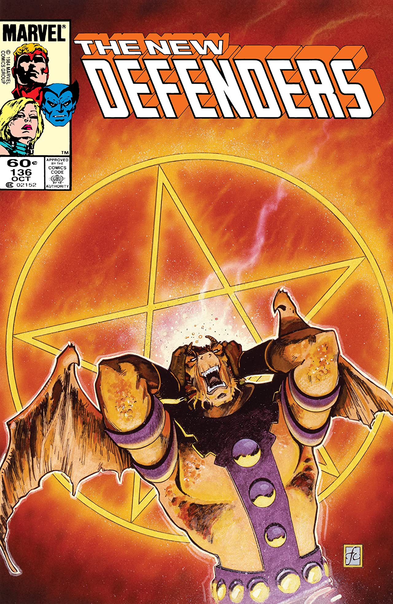 The Defenders (1972) #136 cover