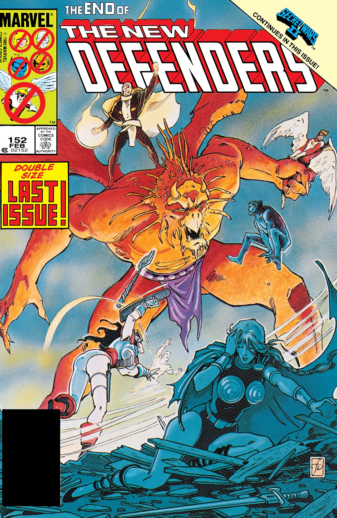 The Defenders (1972) #152 cover