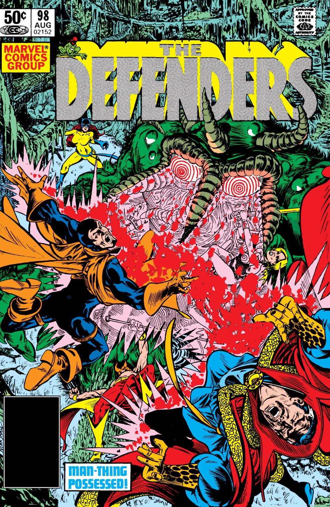 The Defenders (1972) #98 cover