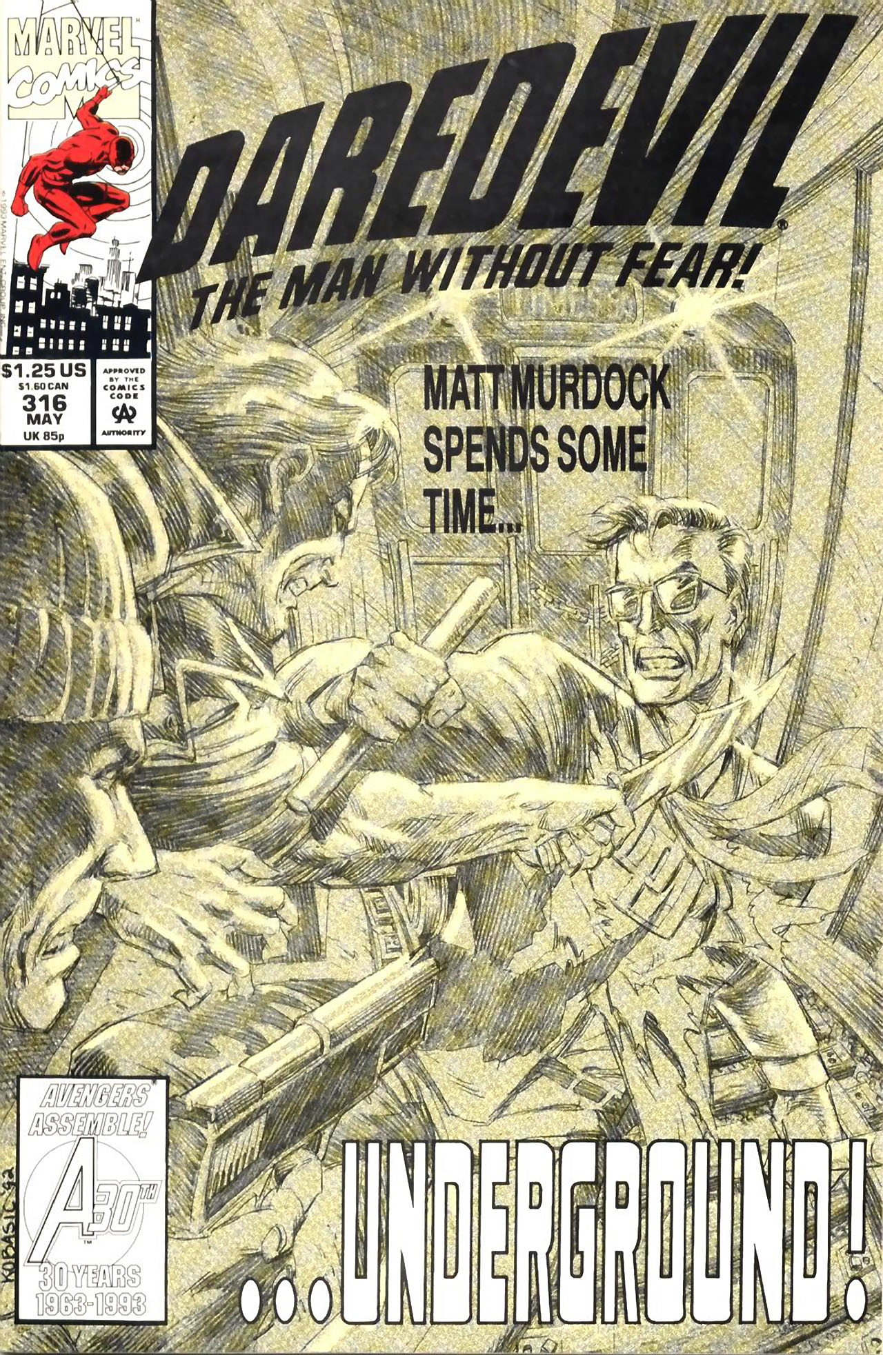 Daredevil (1964) #316 cover