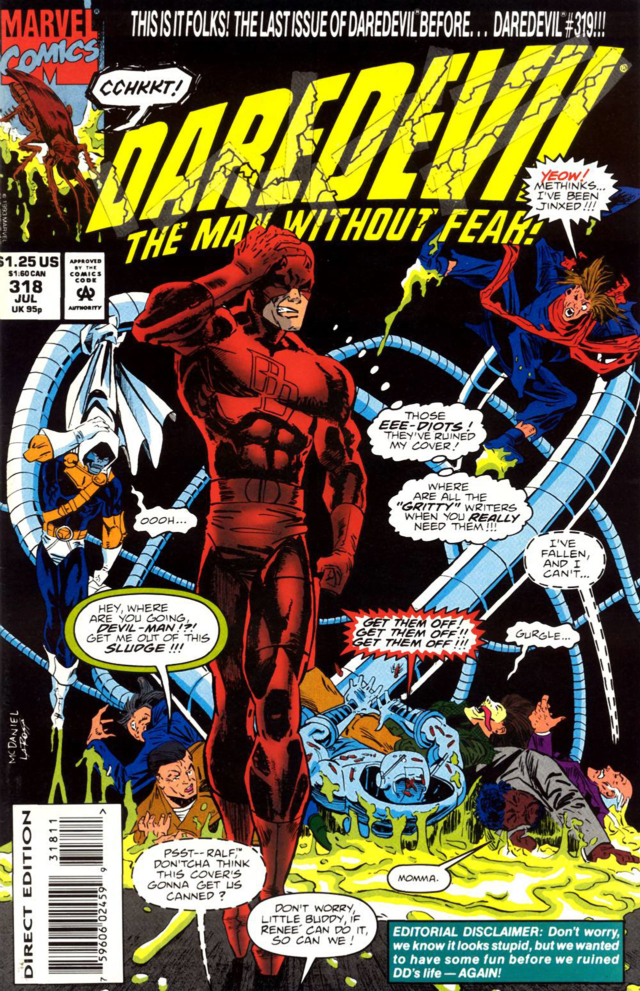 Daredevil (1964) #318 cover