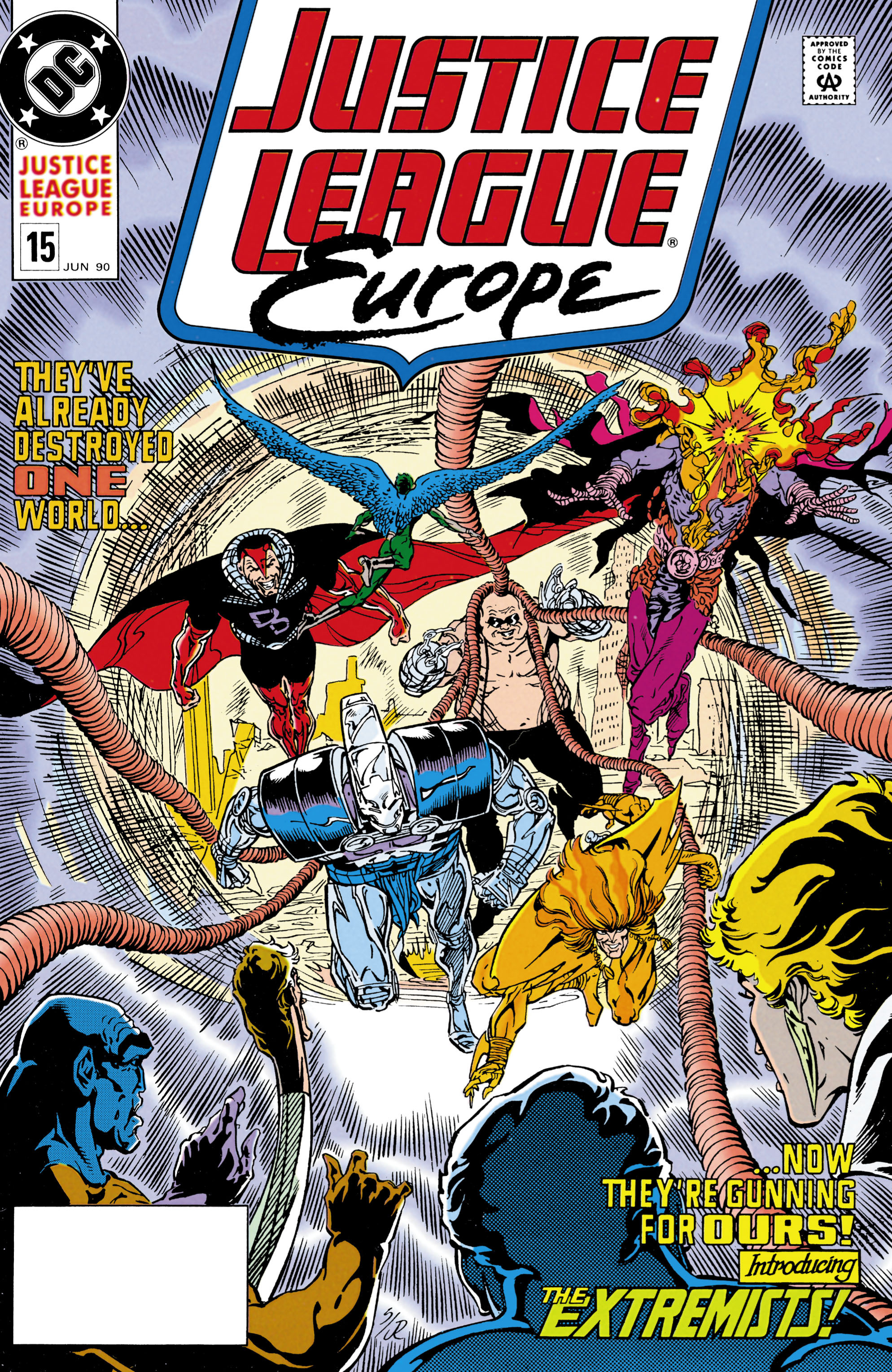 Justice League Europe (1989) #15 cover