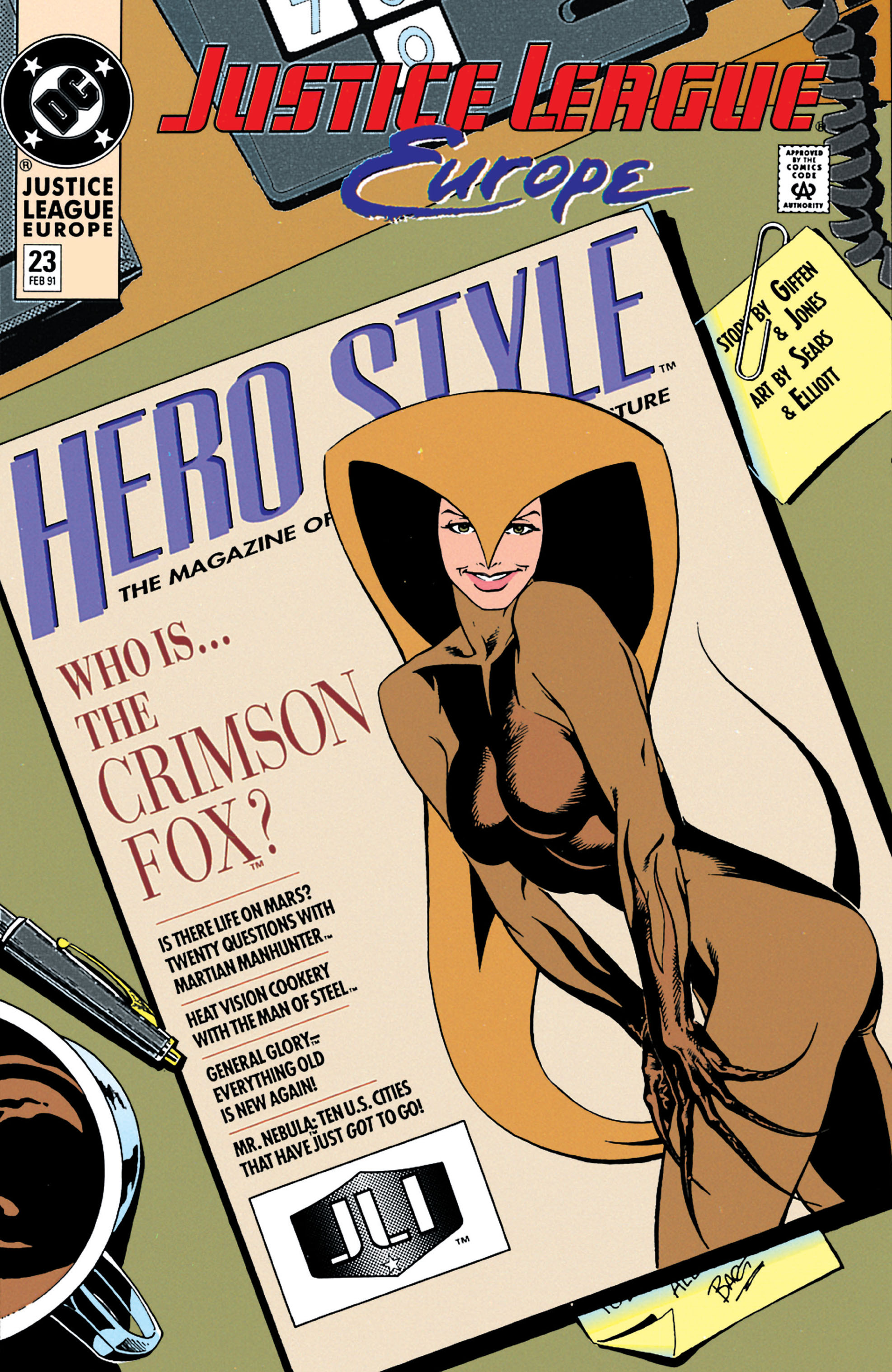 Justice League Europe (1989) #23 cover