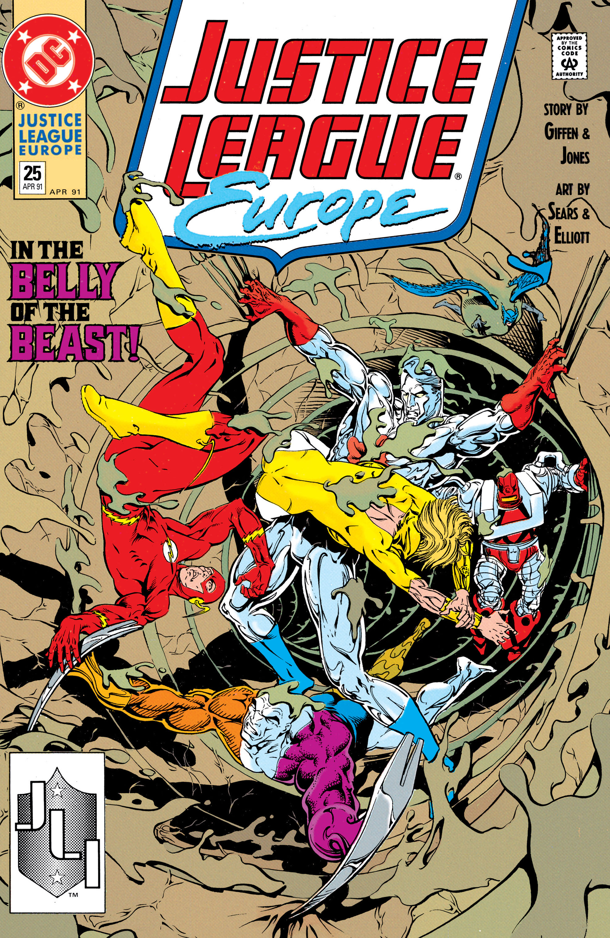 Justice League Europe (1989) #25 cover