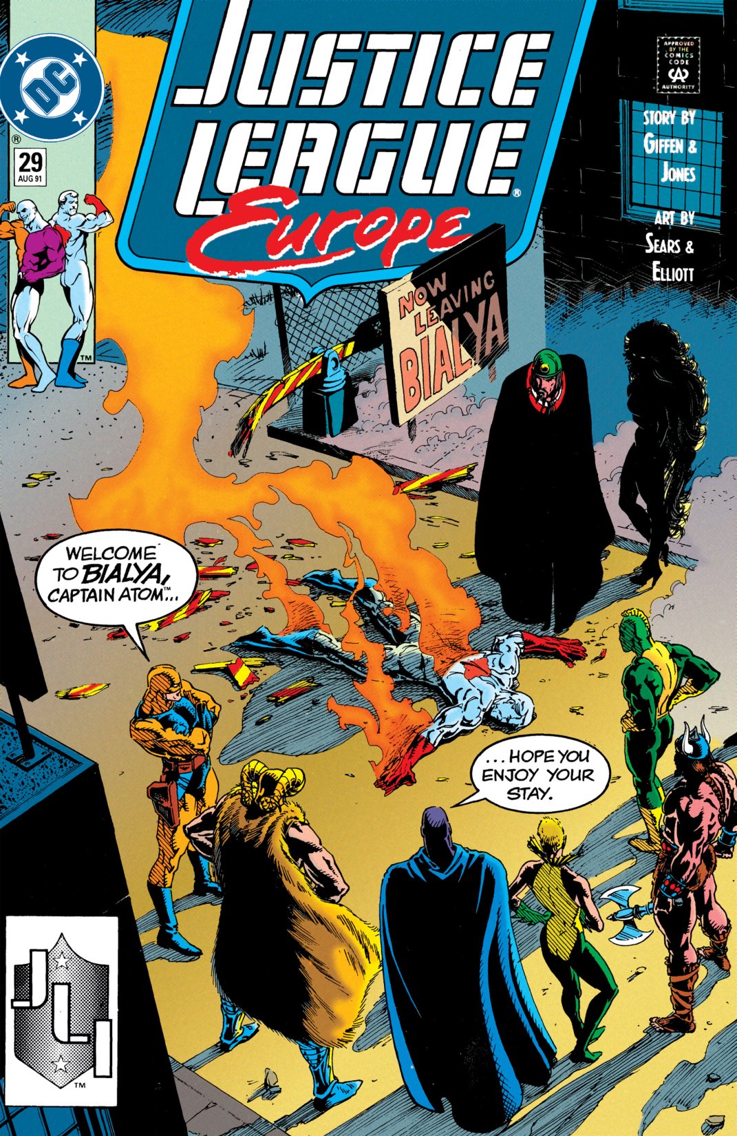 Justice League Europe (1989) #29 cover