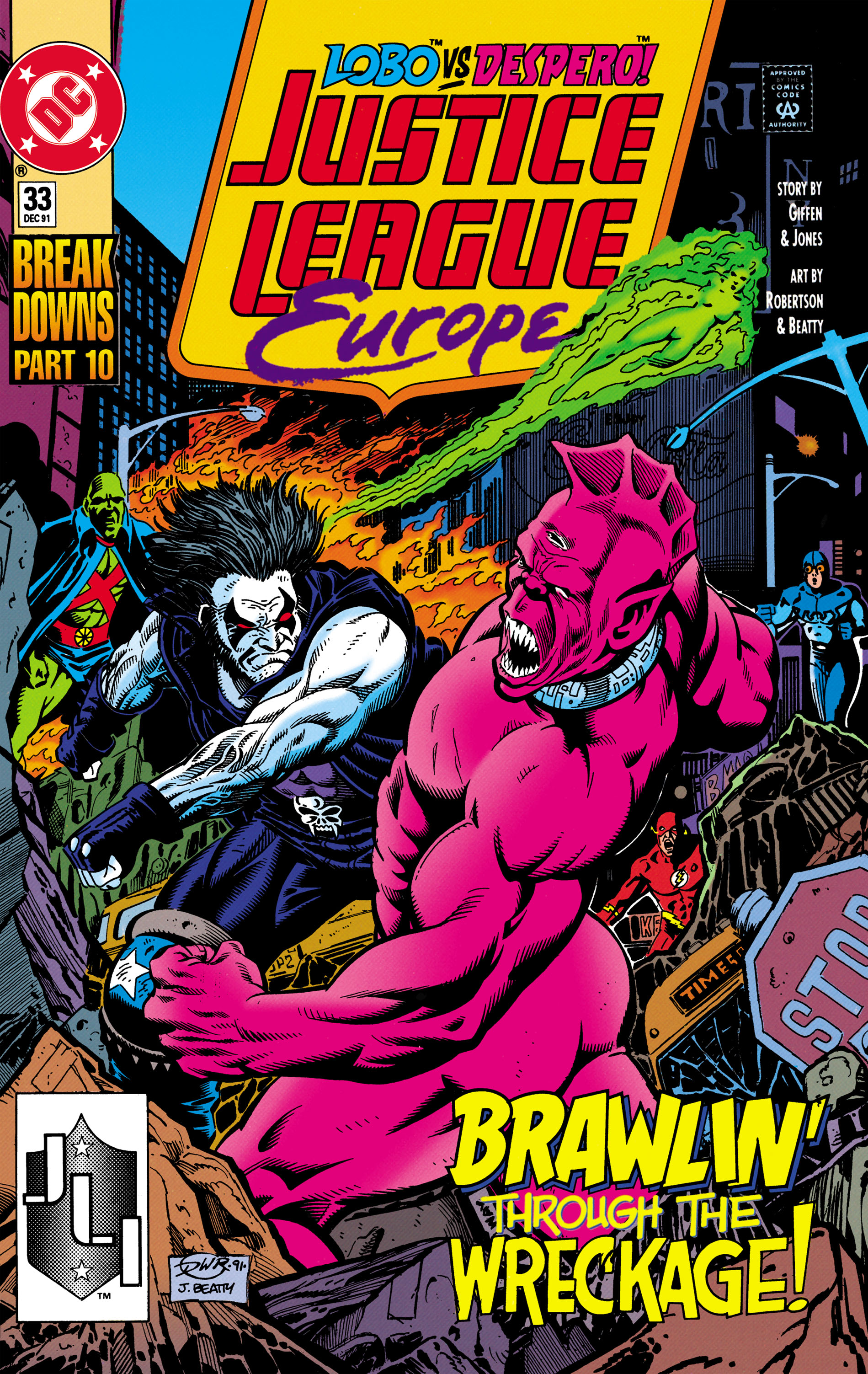 Justice League Europe (1989) #33 cover