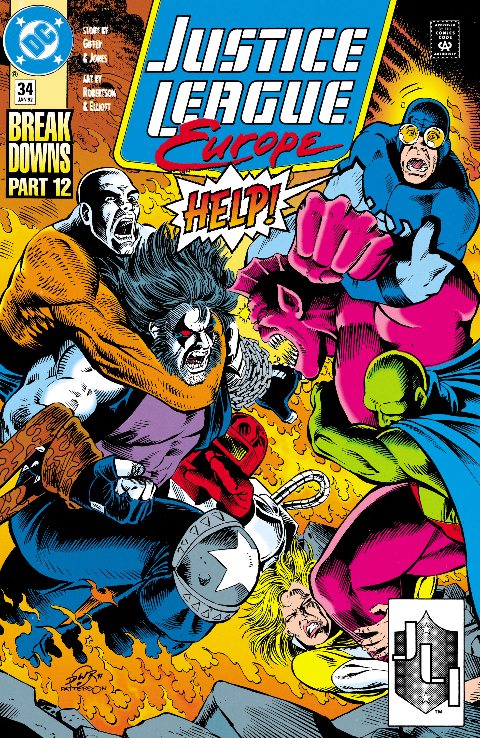 Justice League Europe (1989) #34 cover