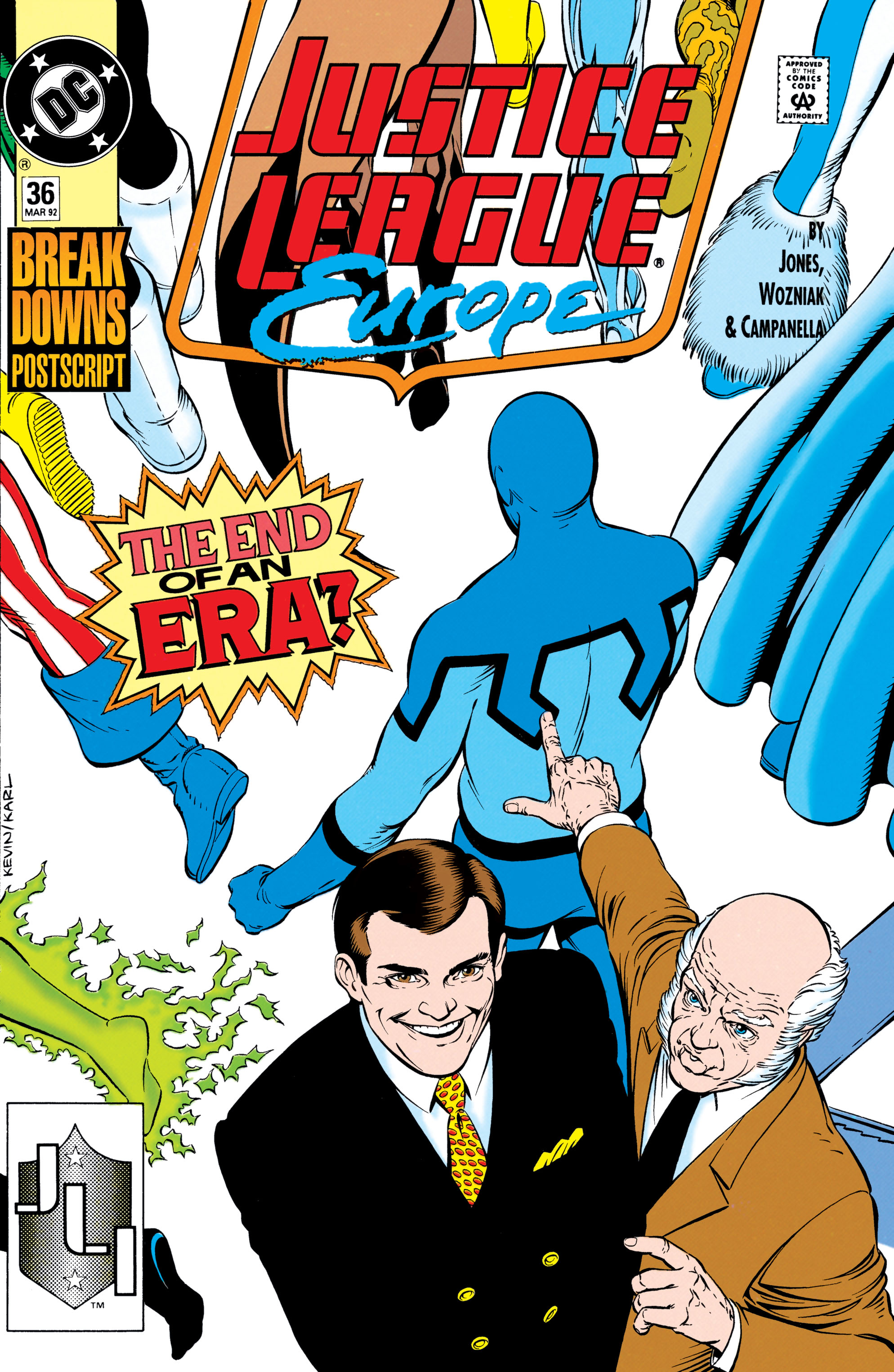 Justice League Europe (1989) #36 cover