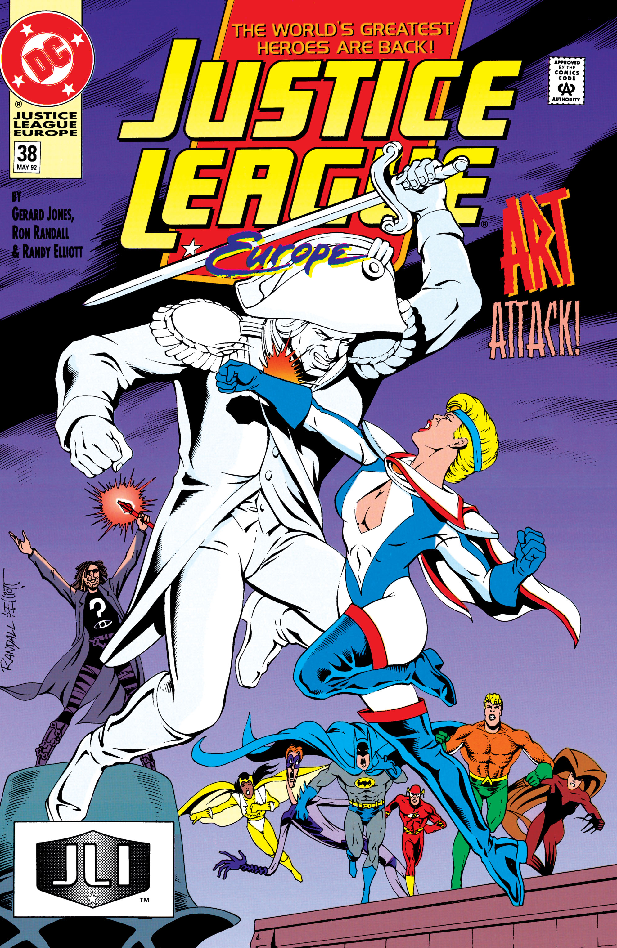 Justice League Europe (1989) #38 cover