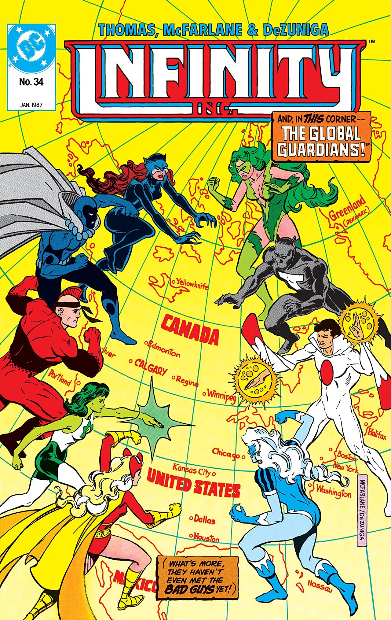 Infinity, Inc. (1984) #34 cover