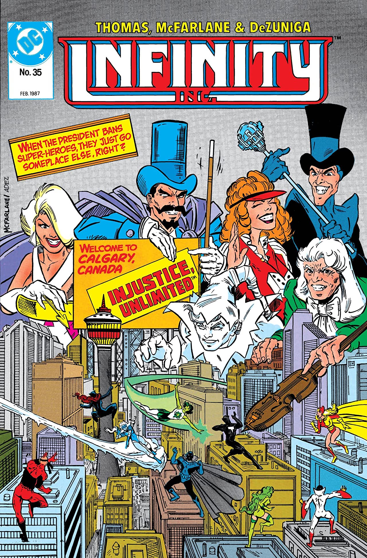 Infinity, Inc. (1984) #35 cover