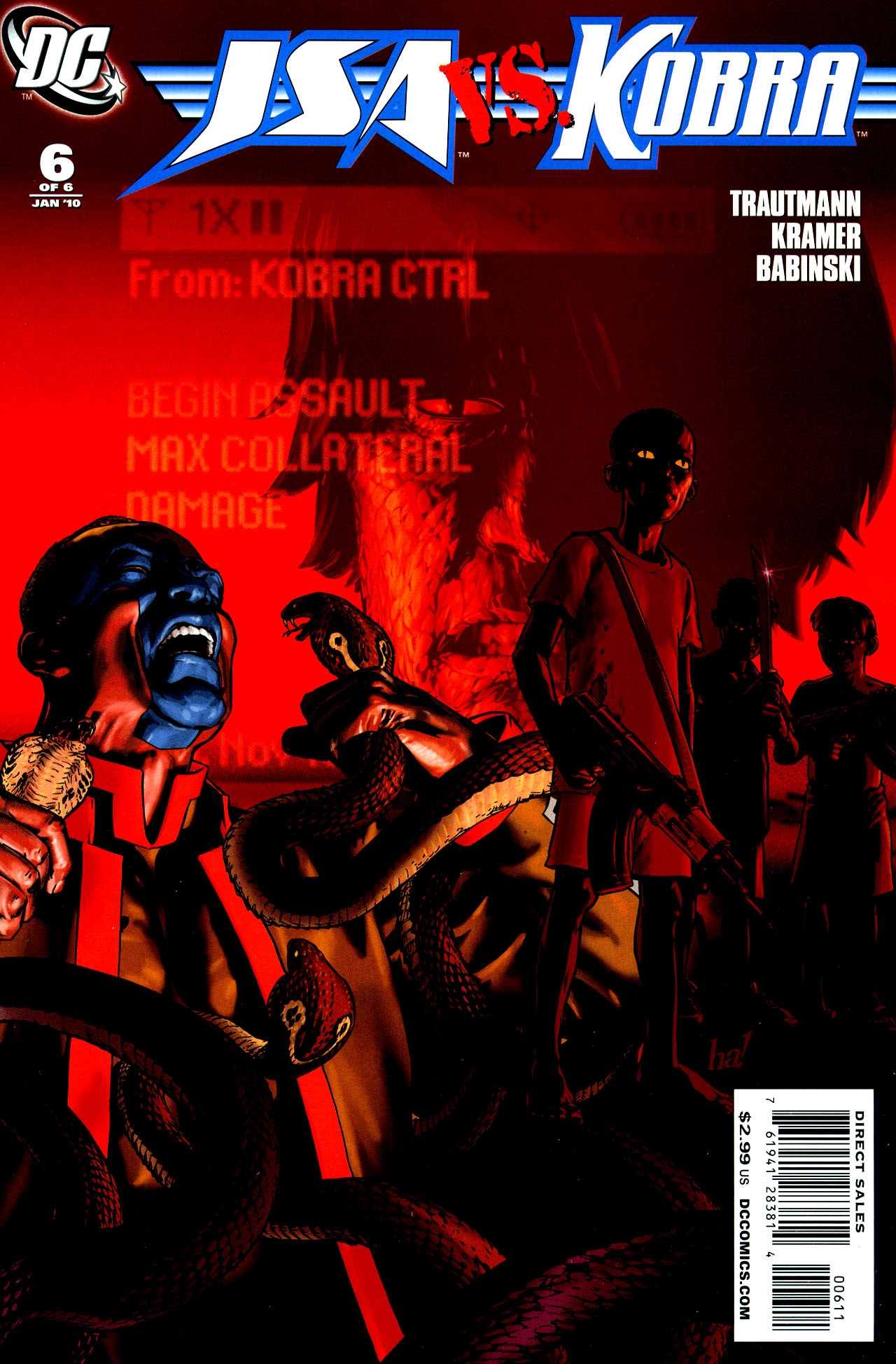 JSA vs. Kobra #6 cover