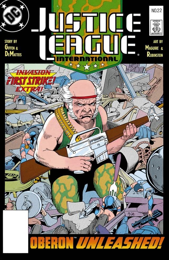 Justice League International (1987) #22 cover