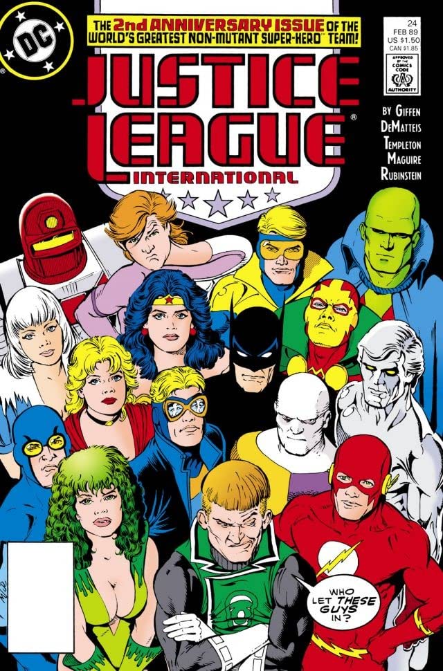 Justice League International (1987) #24 cover