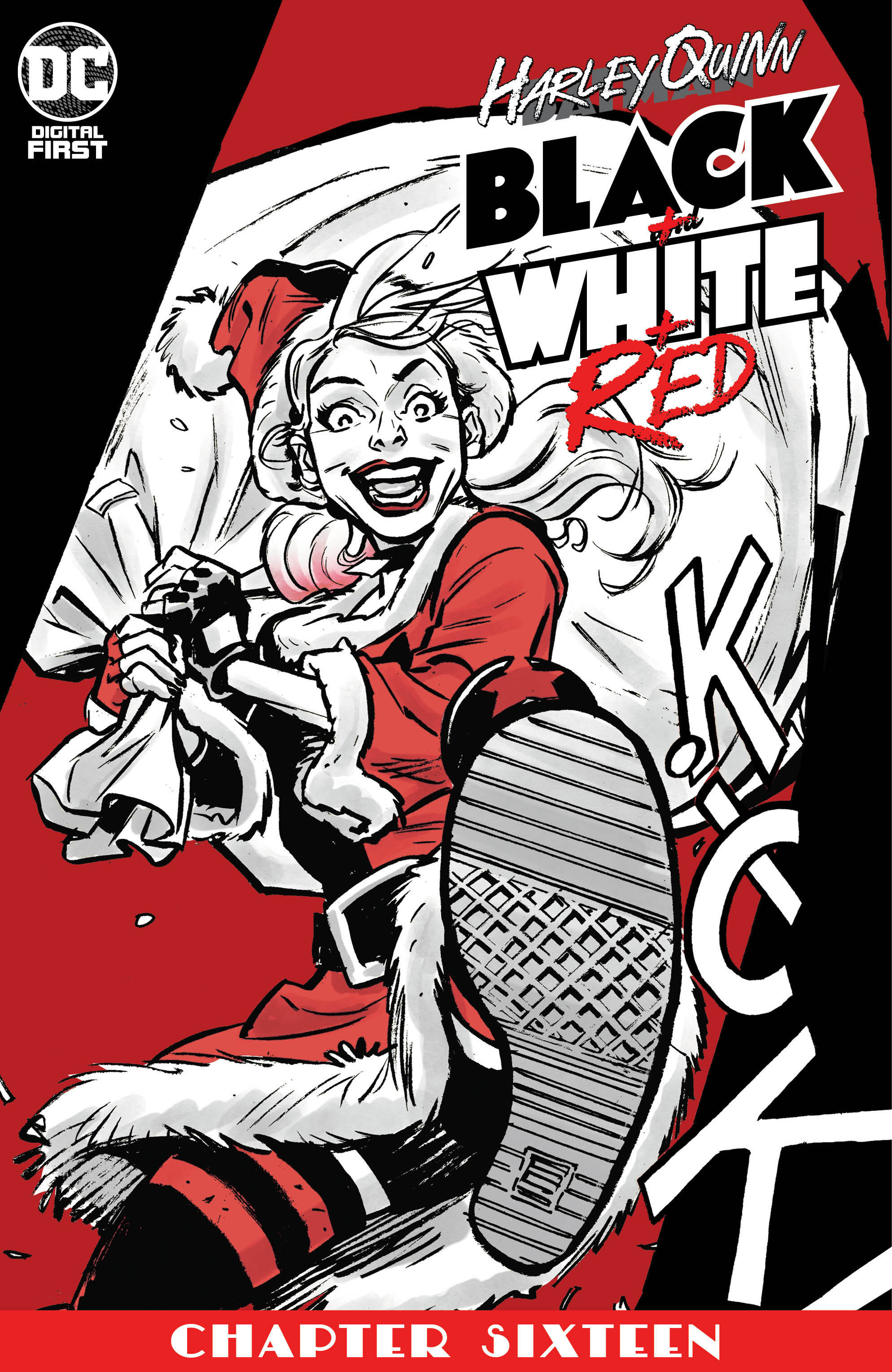 Harley Quinn Black + White + Red