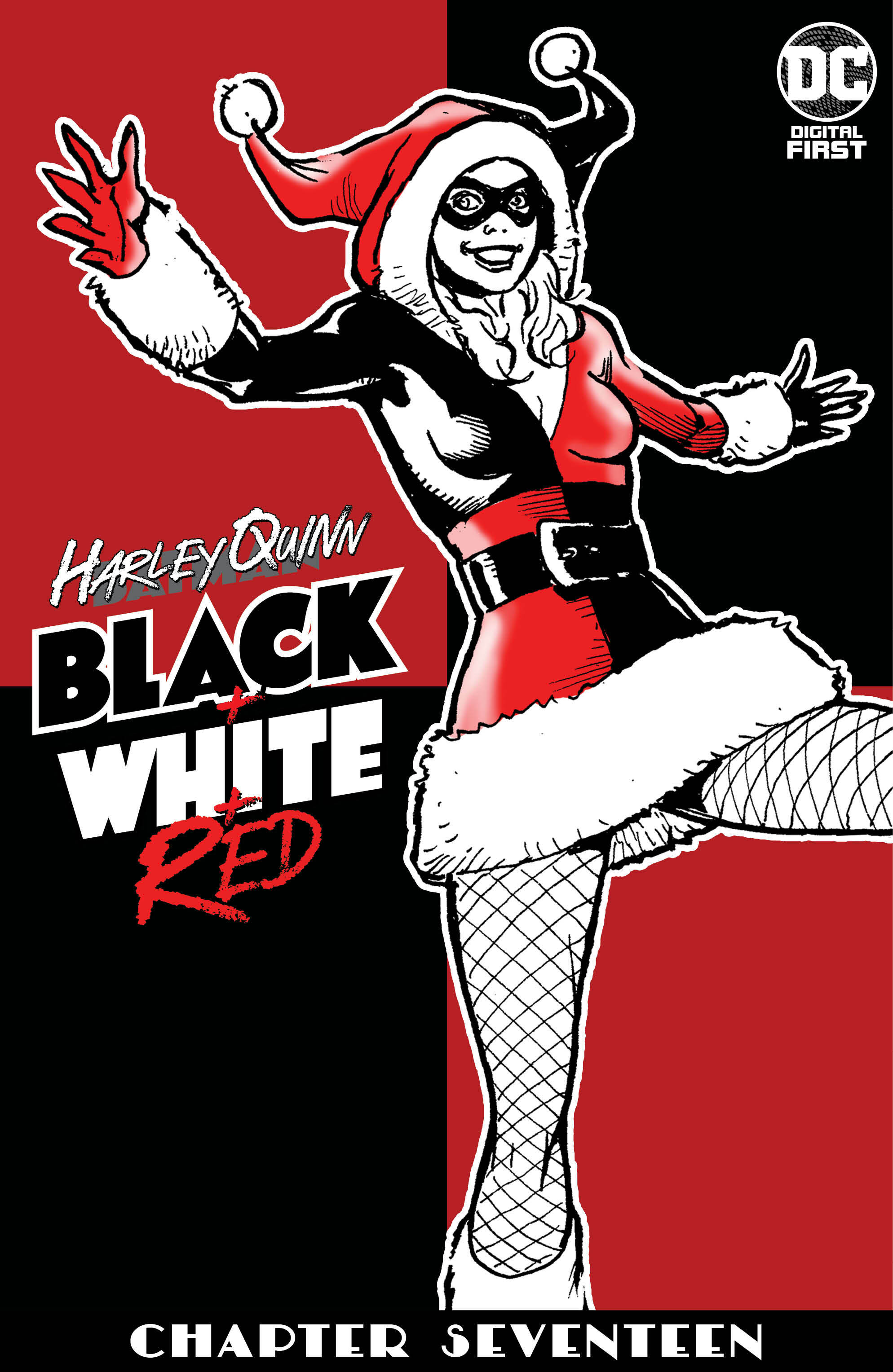 Harley Quinn Black + White + Red