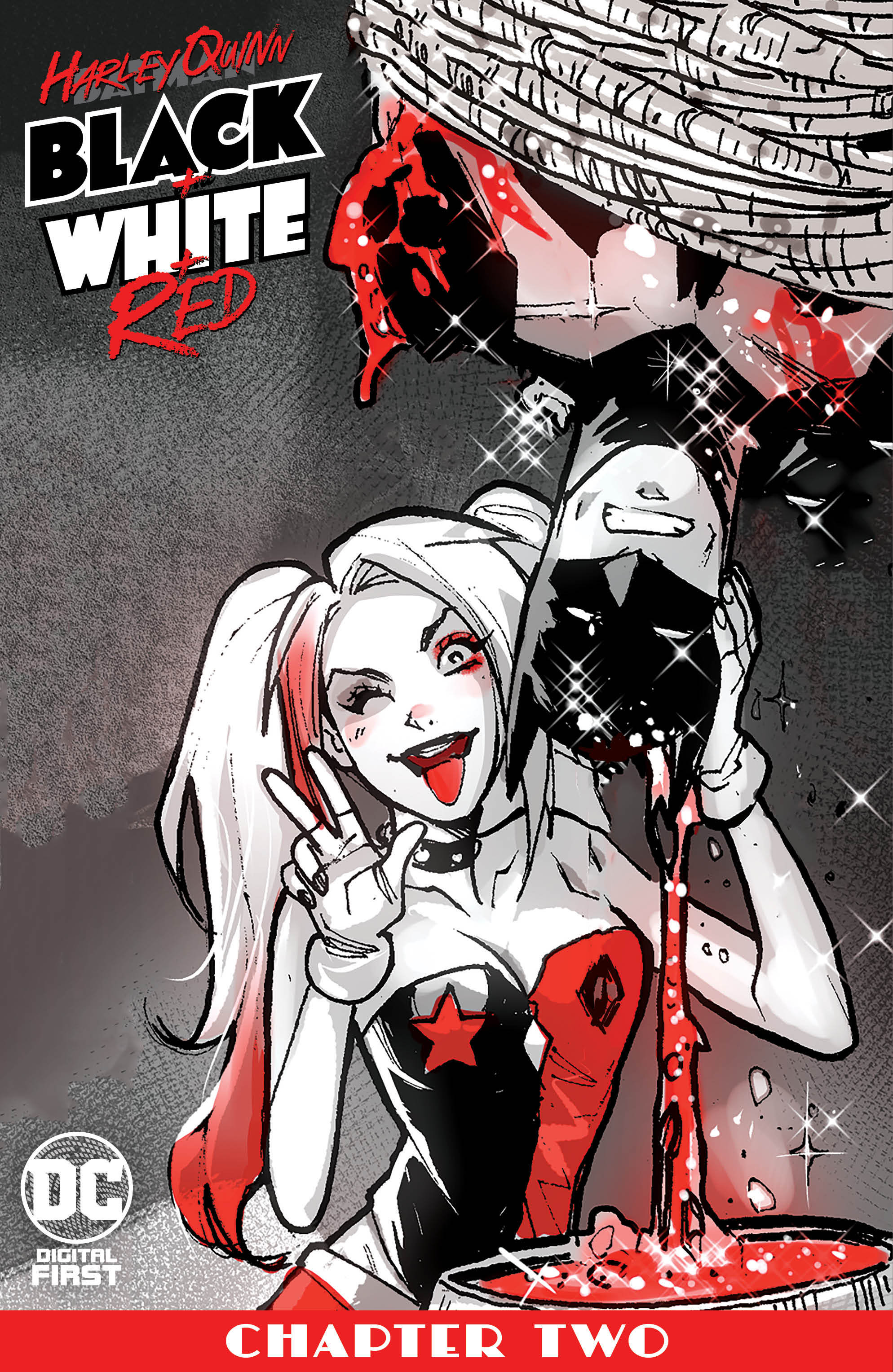 Harley Quinn Black + White + Red