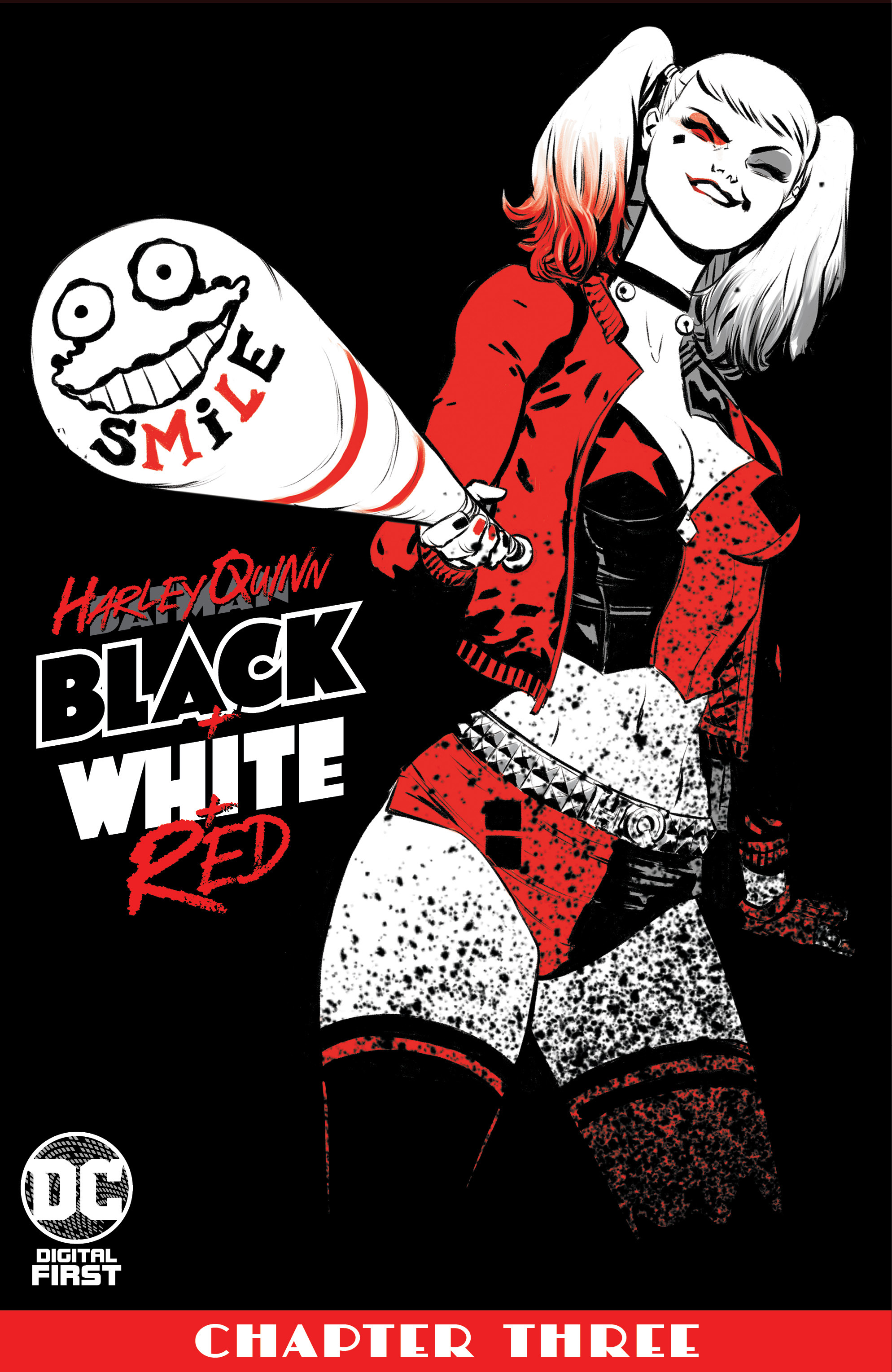 Harley Quinn Black + White + Red
