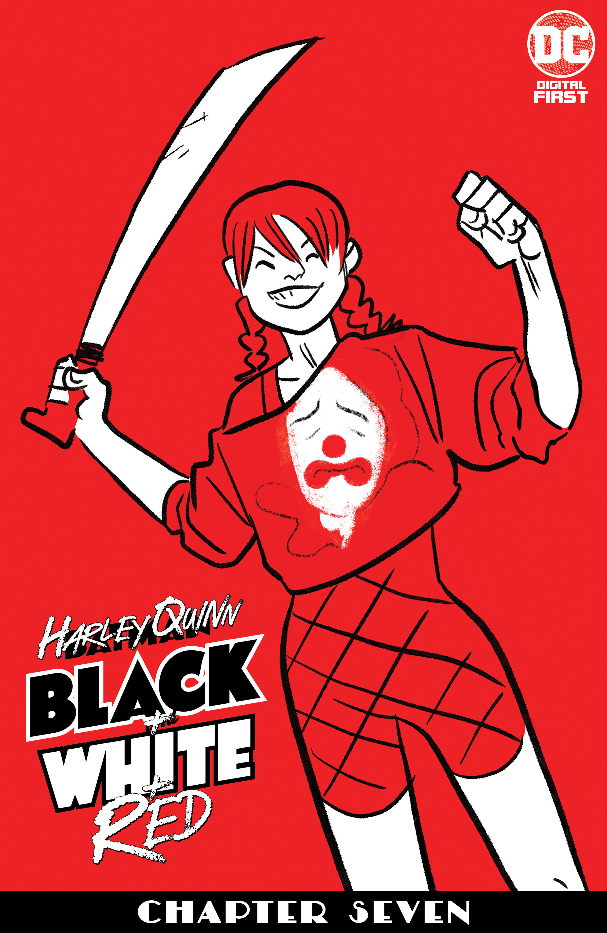 Harley Quinn Black + White + Red