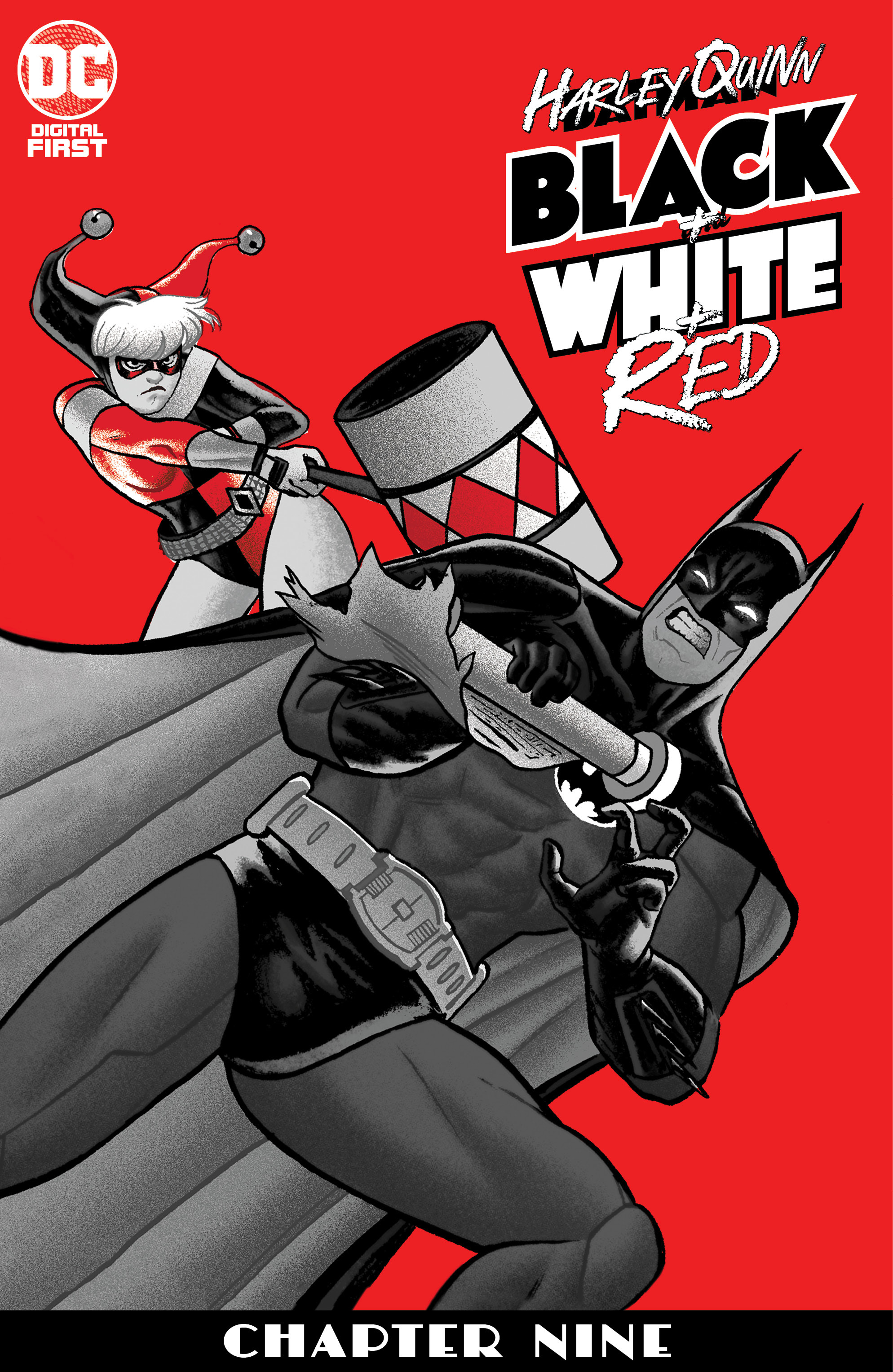 Harley Quinn Black + White + Red