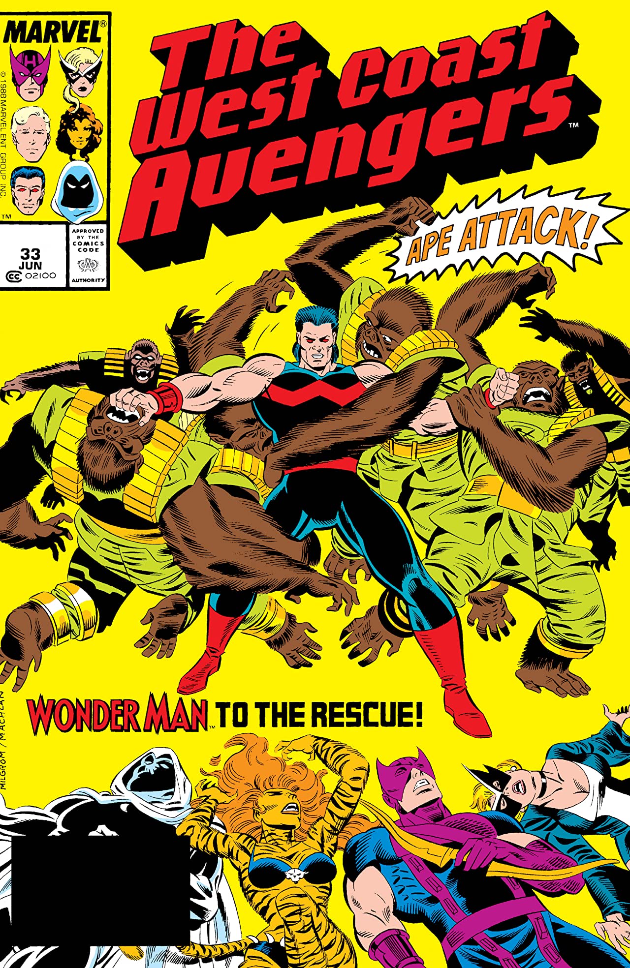 West Coast Avengers (1985) #33 cover