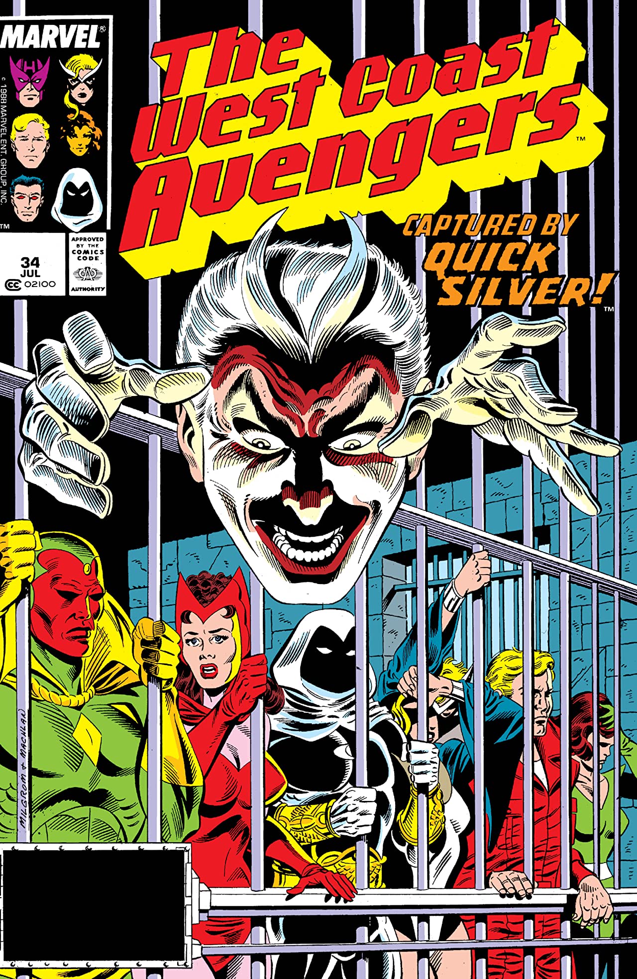 West Coast Avengers (1985) #34 cover
