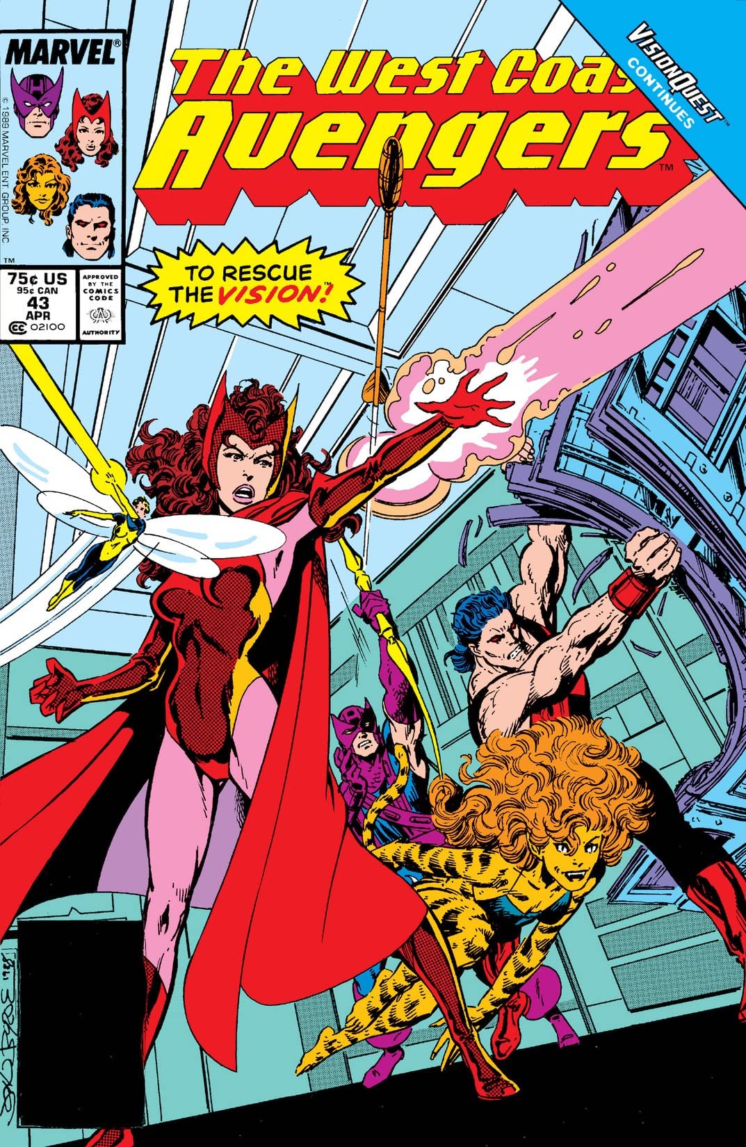 West Coast Avengers (1985) #43 cover