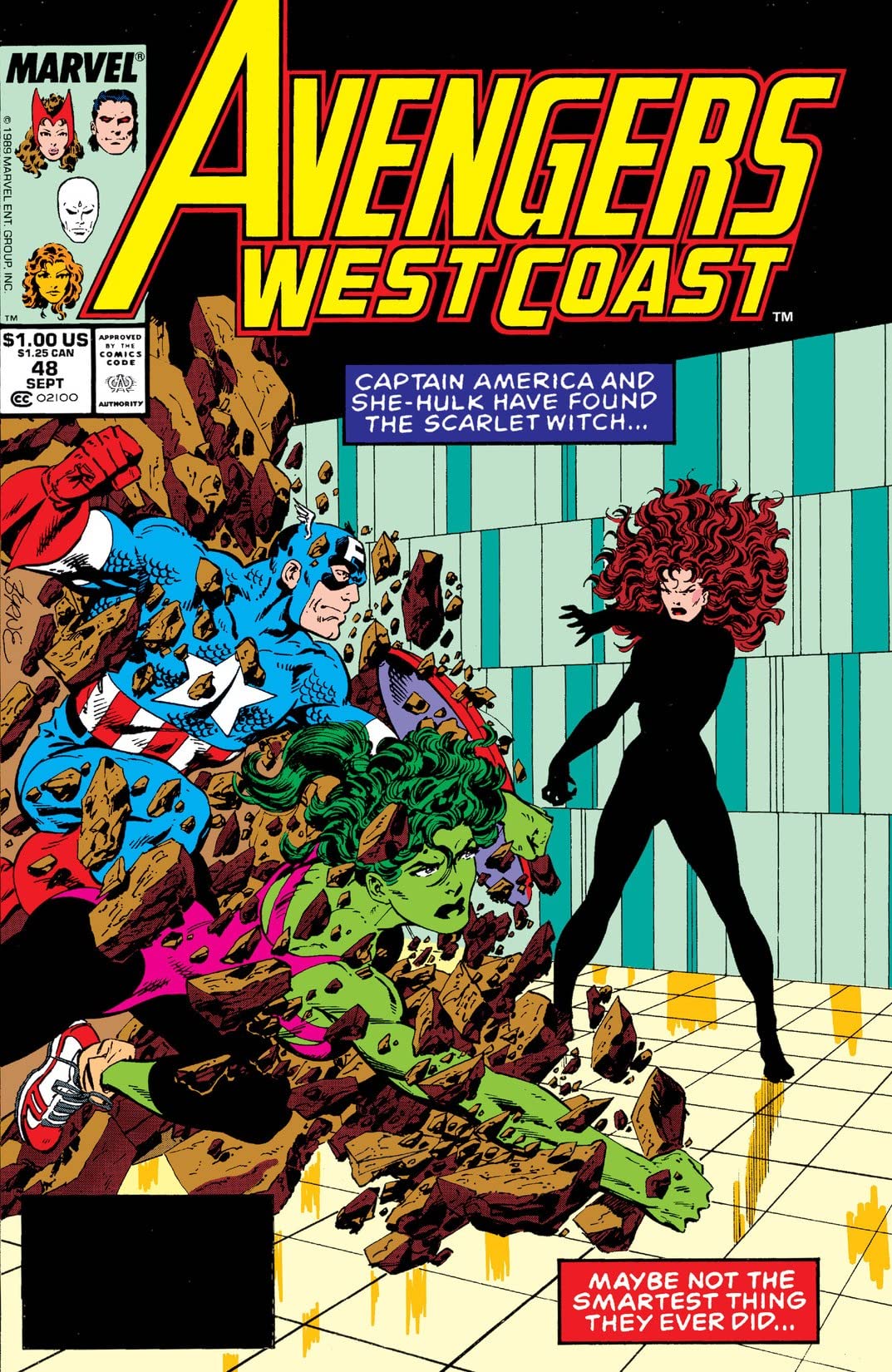 Avengers West Coast #48 cover