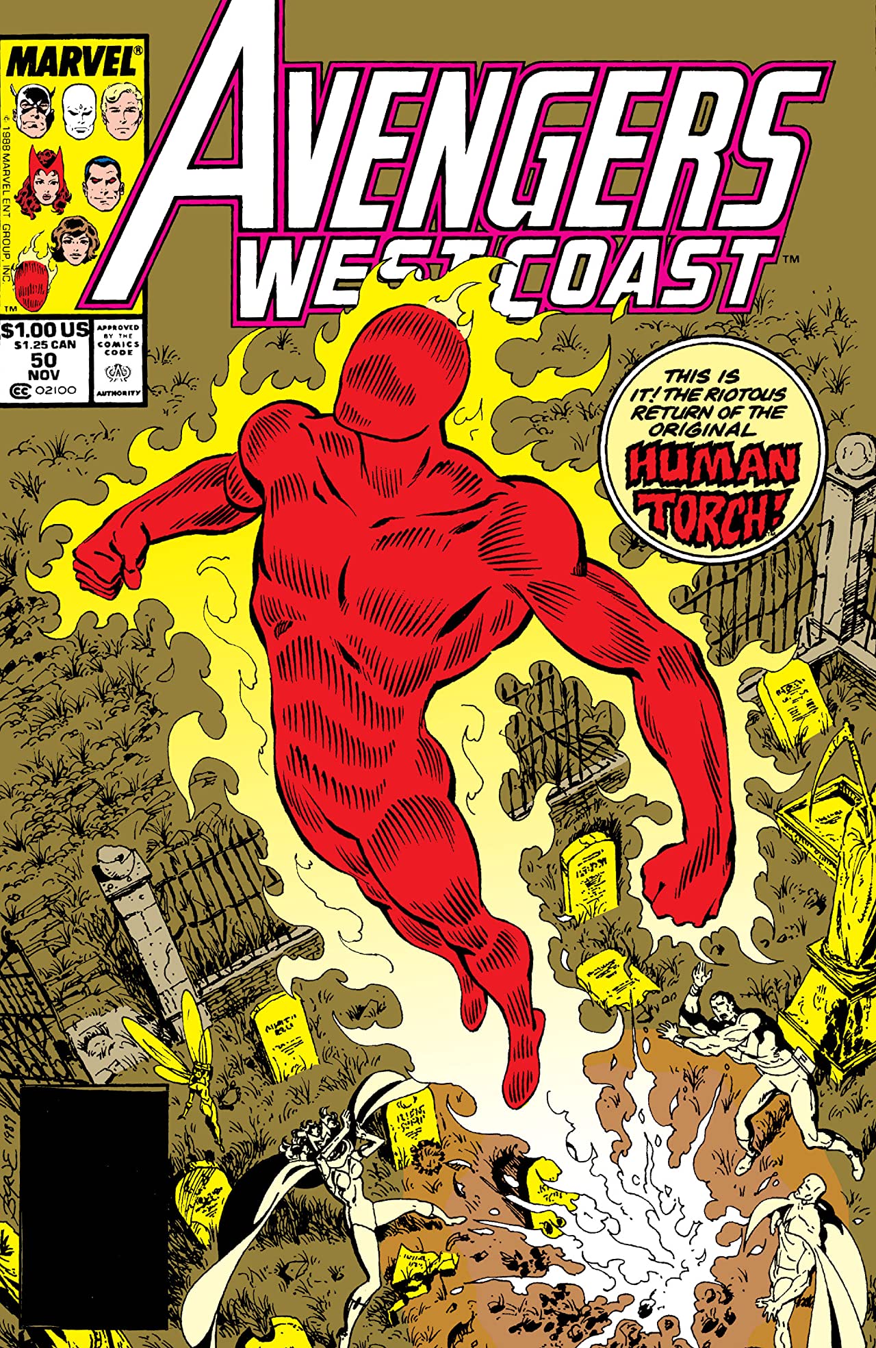Cover of Avengers West Coast #50