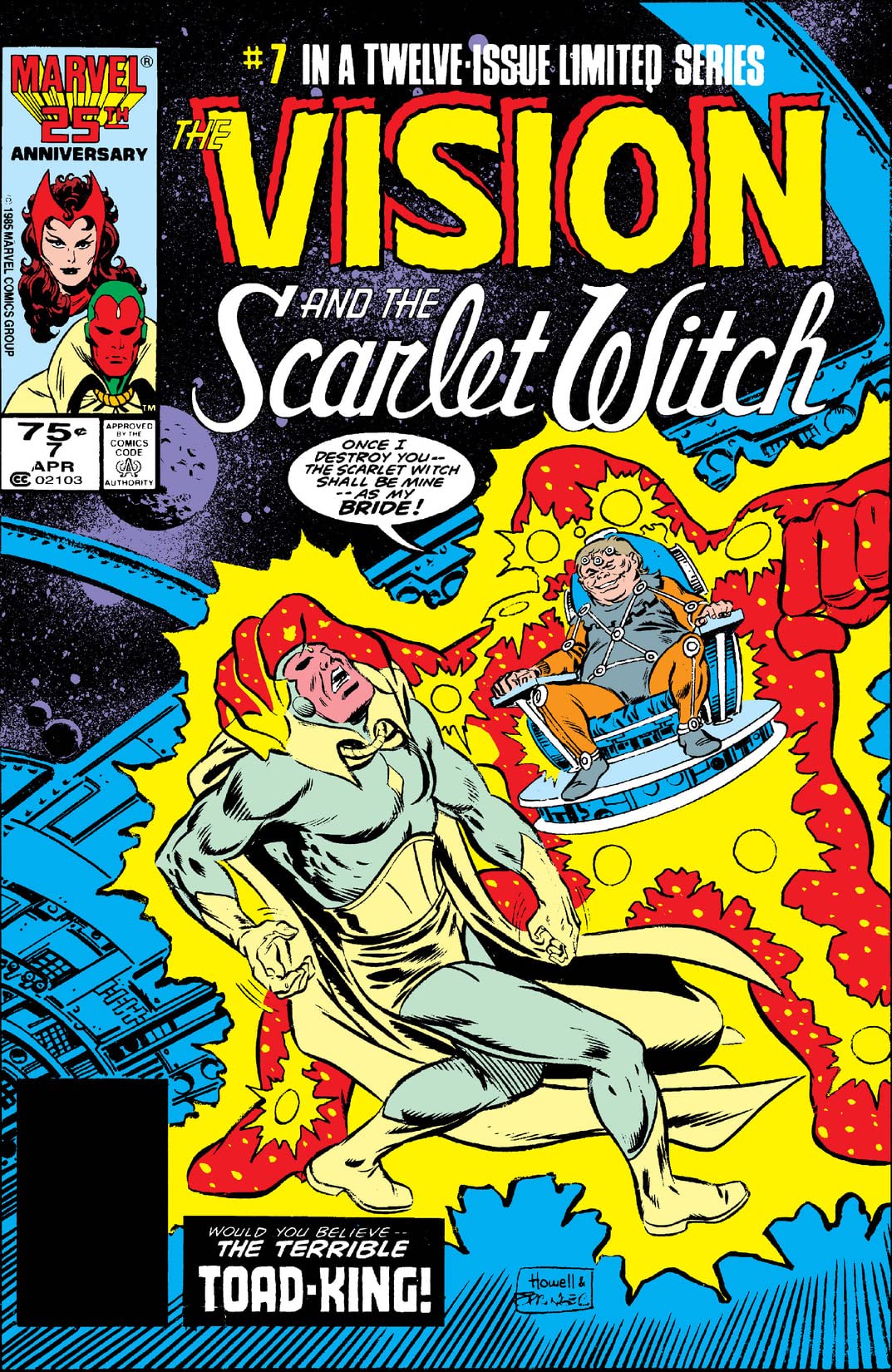 The Vision and the Scarlet Witch (1985) #7 cover