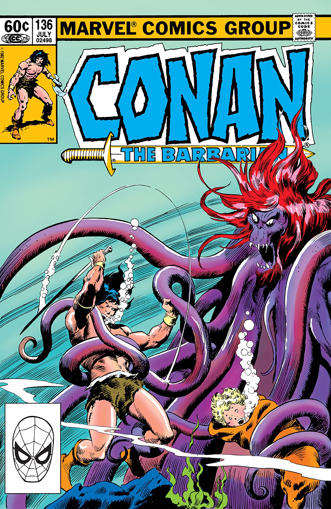 Conan the Barbarian #136 cover