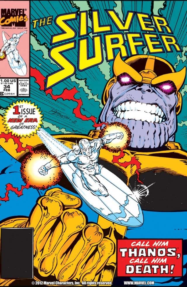 Silver Surfer (1987) #34 cover