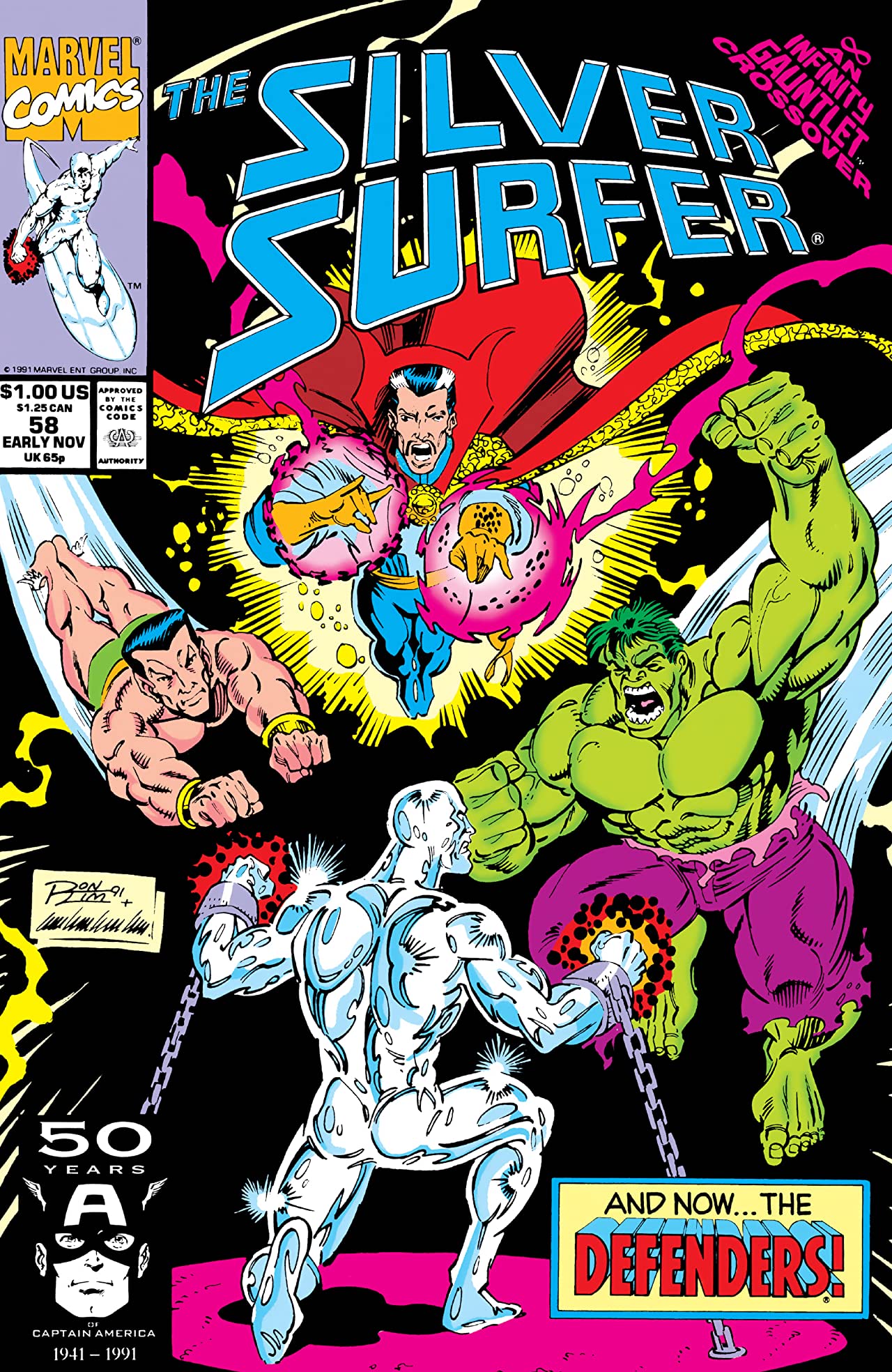 Silver Surfer (1987) #58 cover