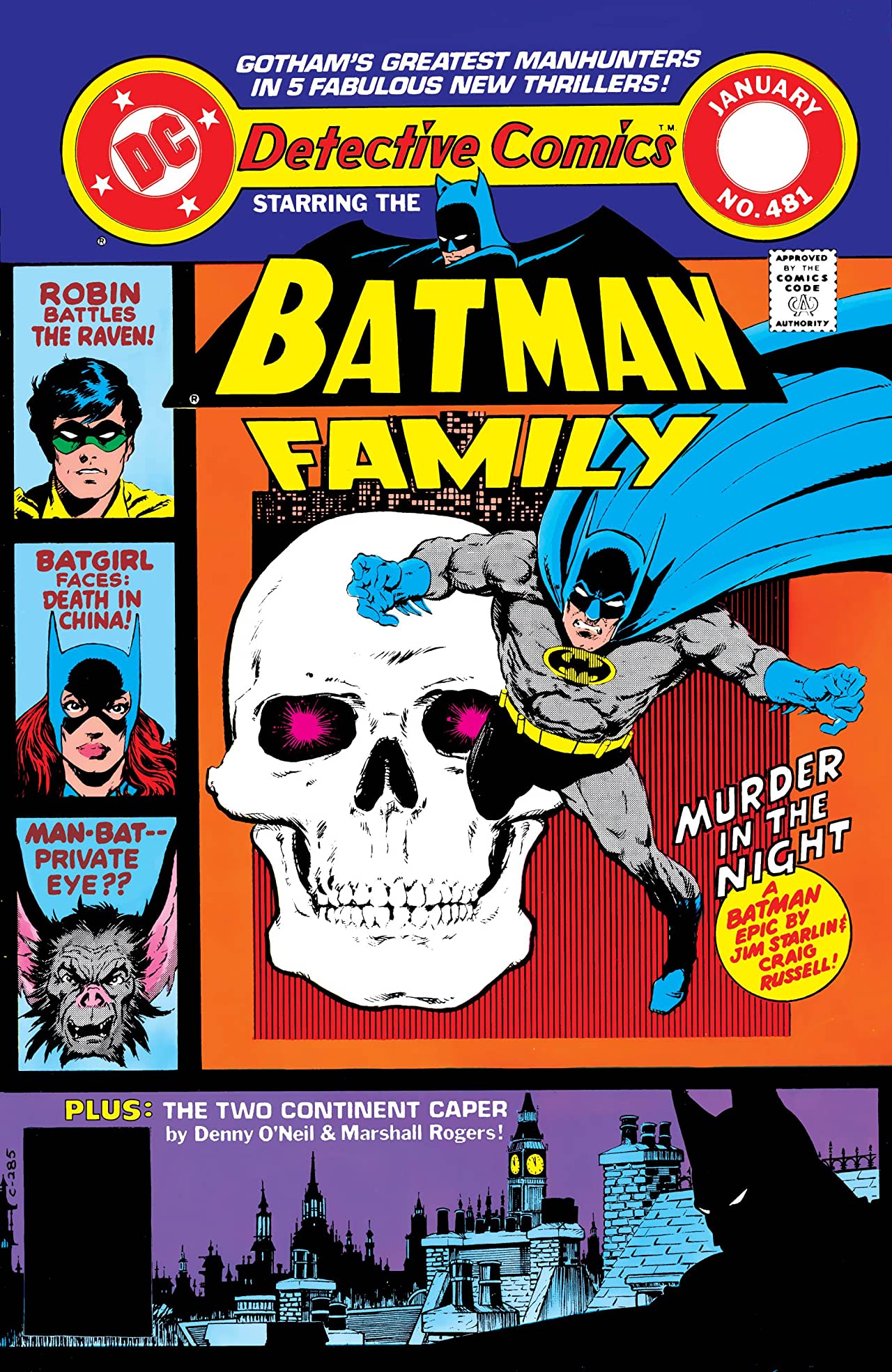 Detective Comics (1937) #481 cover