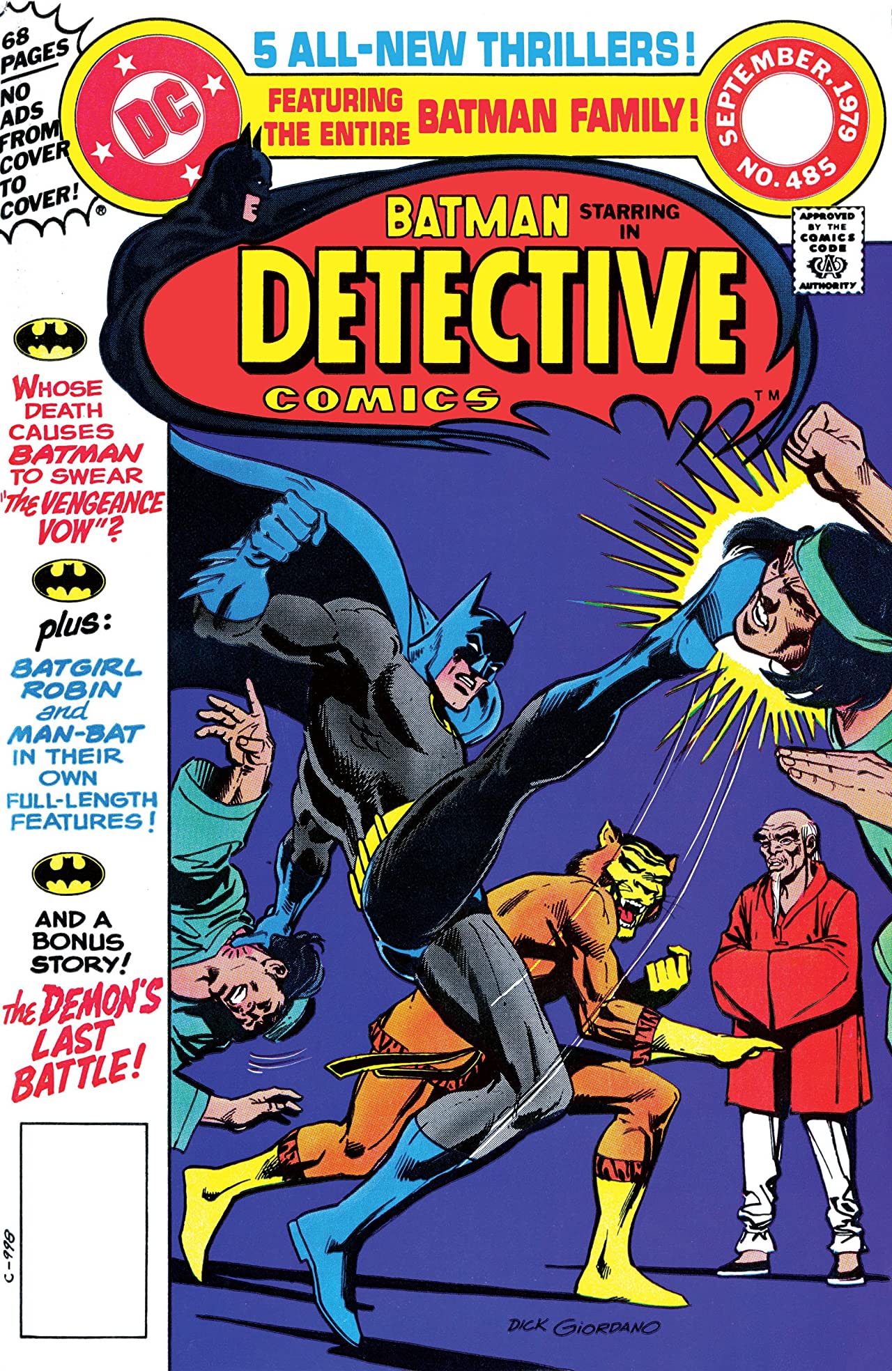 Detective Comics (1937) #485 cover