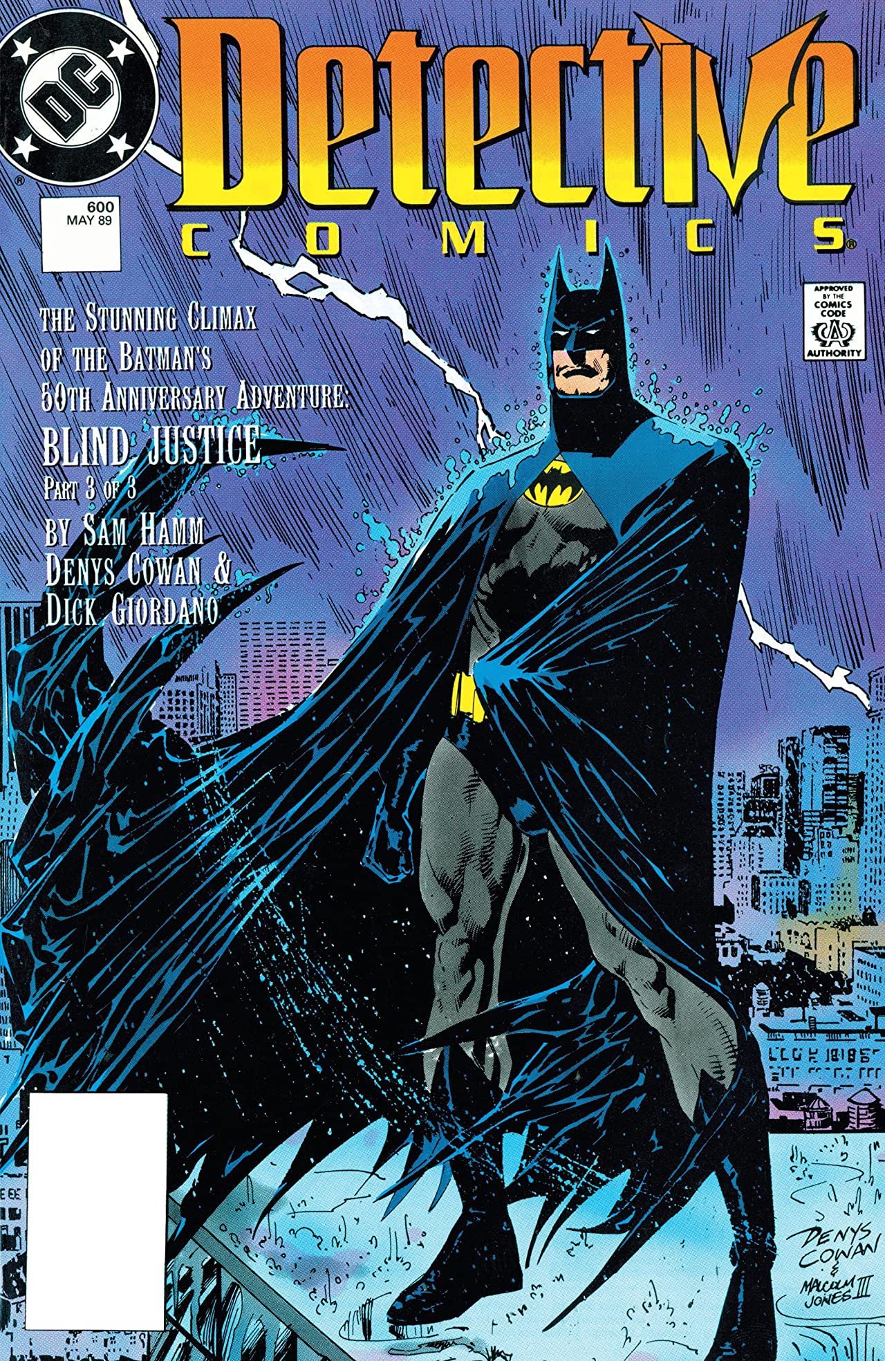 Detective Comics (1937) #600 cover