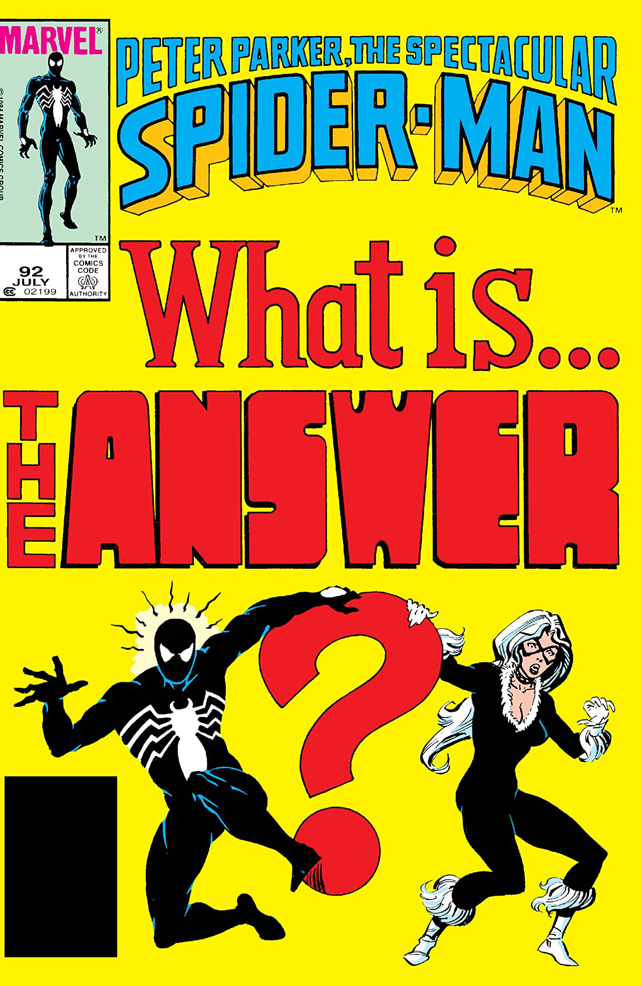 The Spectacular Spider-Man #92 cover