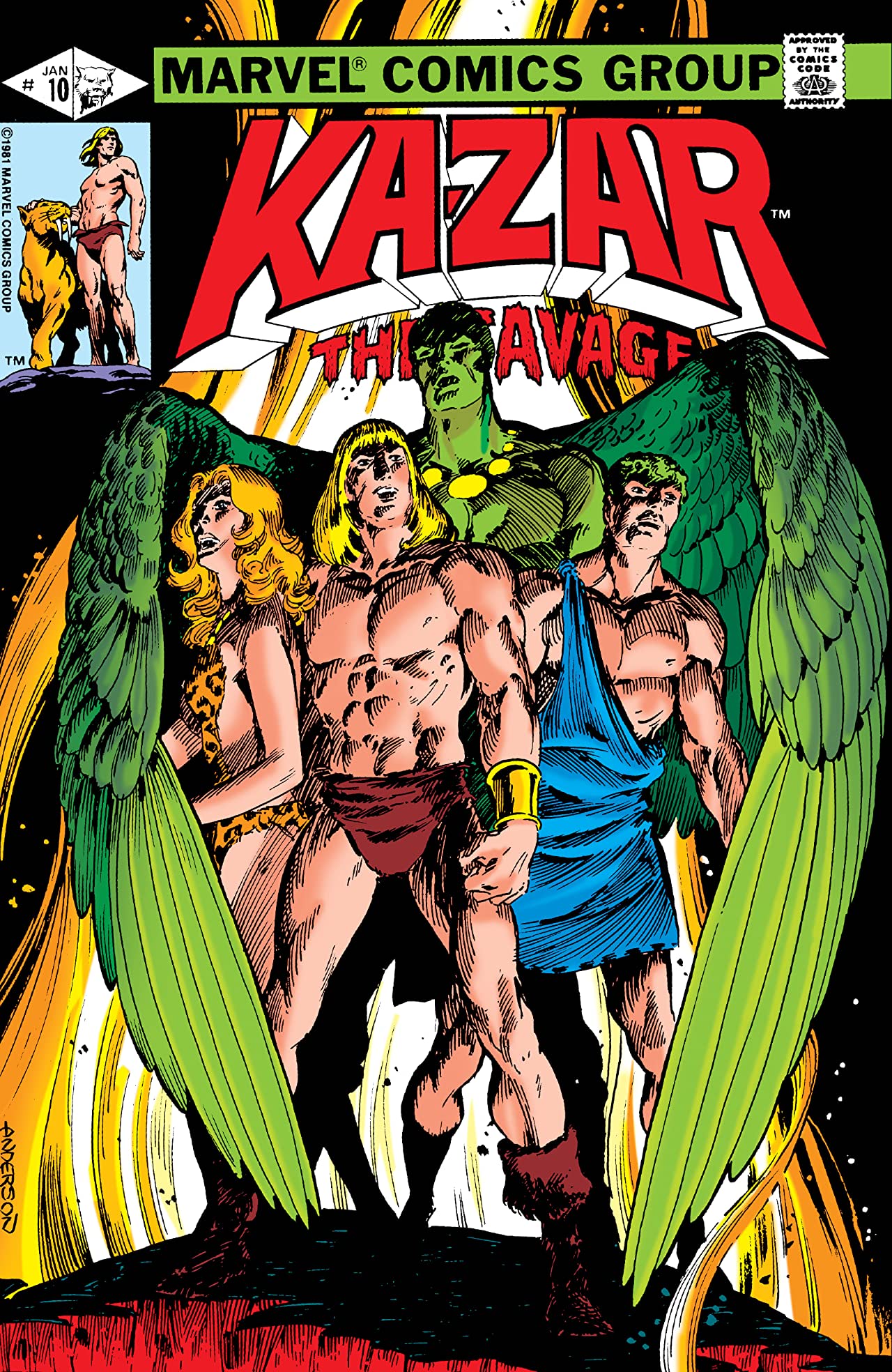 Ka-Zar the Savage (1981) #10 cover