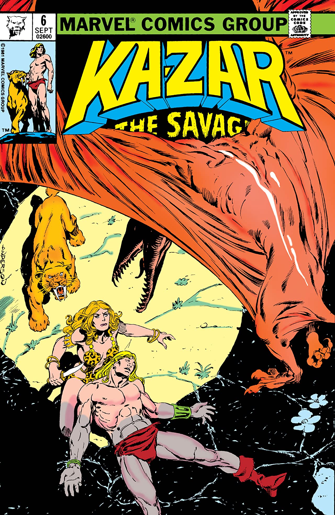 Cover of Ka-Zar the Savage #6