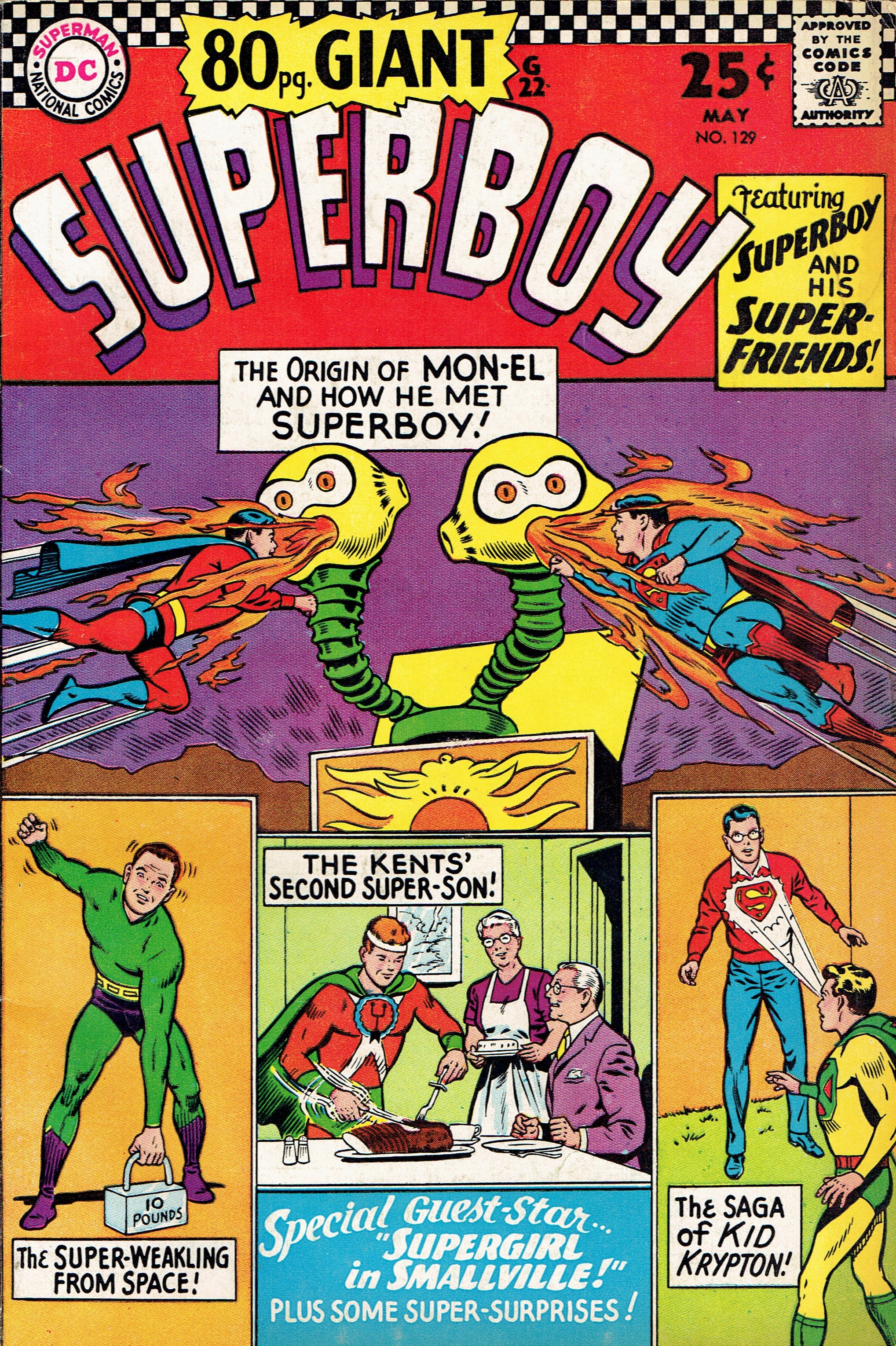 Cover of Superboy #129