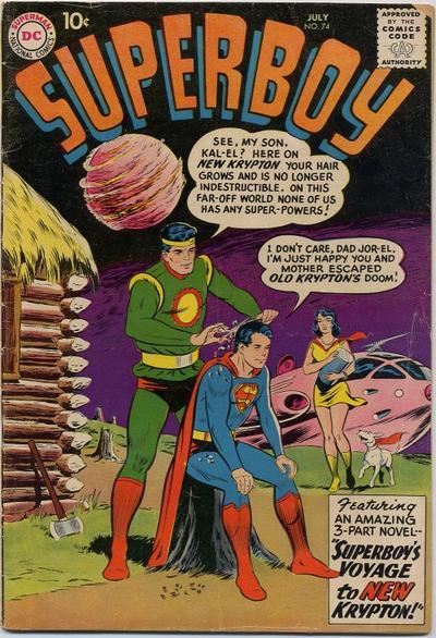 Cover of Superboy #74